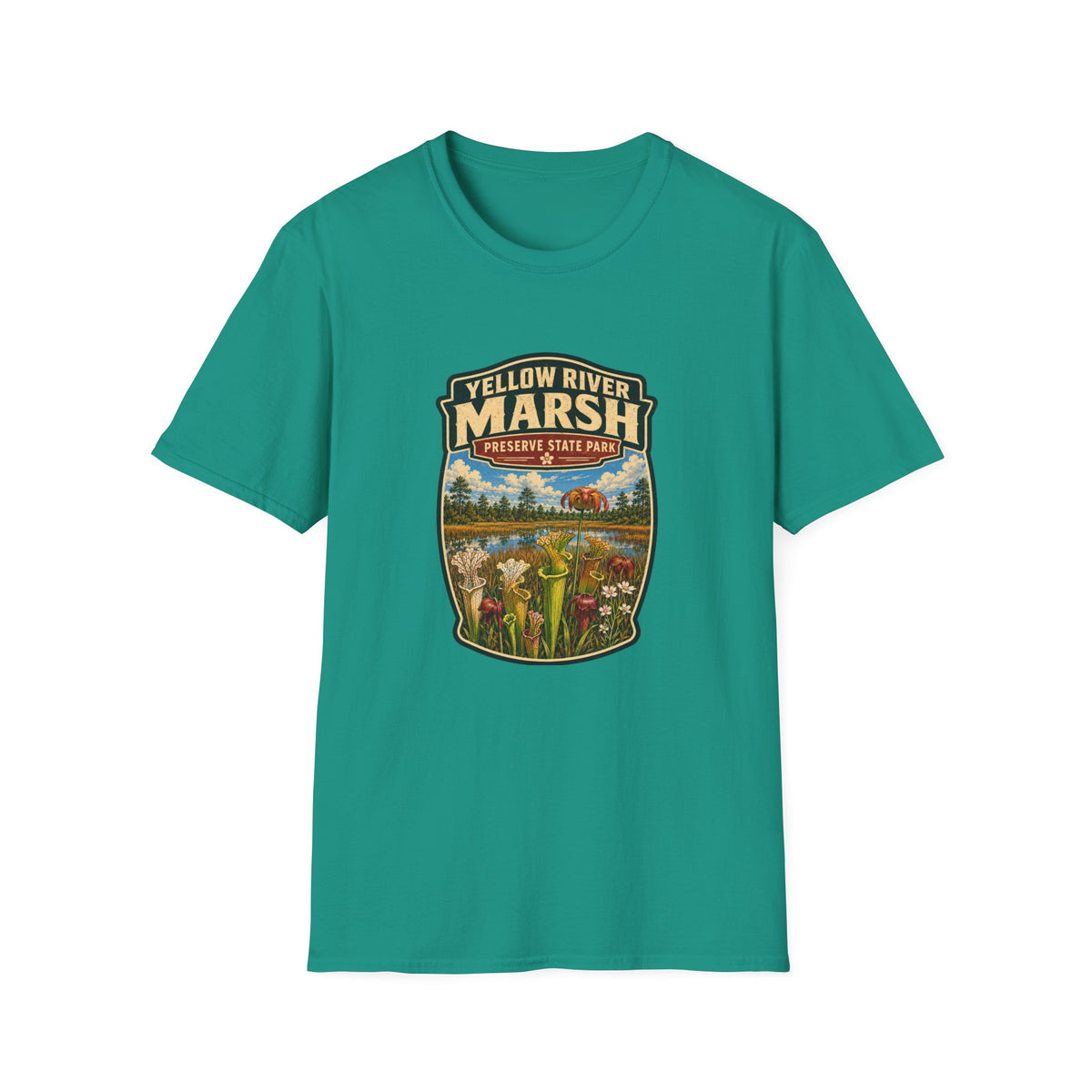 Yellow River Marsh — Retro Tee