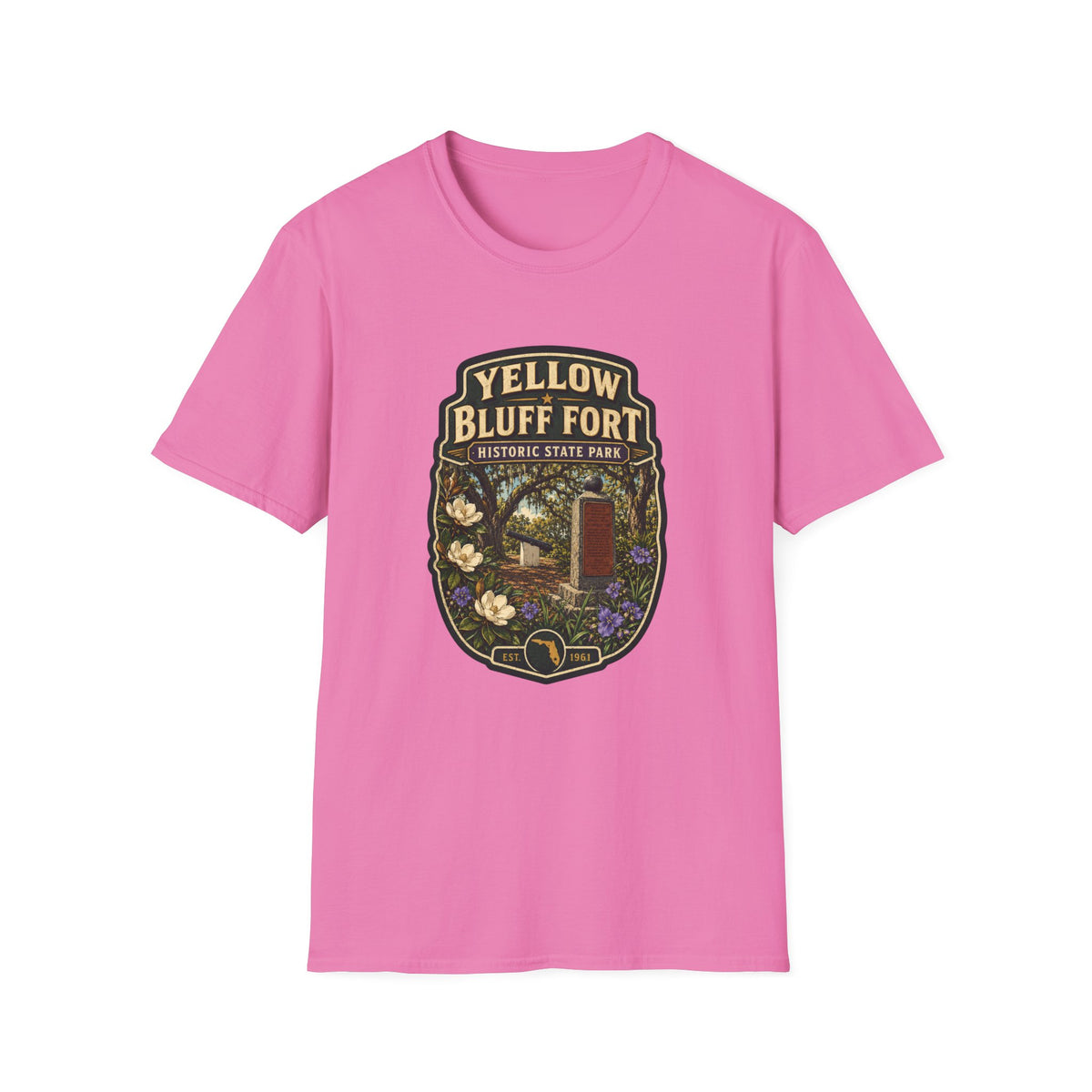 Yellow Bluff Fort — Retro Tee