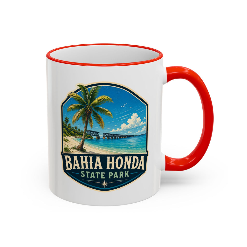 Bahia Honda Vintage Mug — Accent Rim & Handle 11oz/15oz