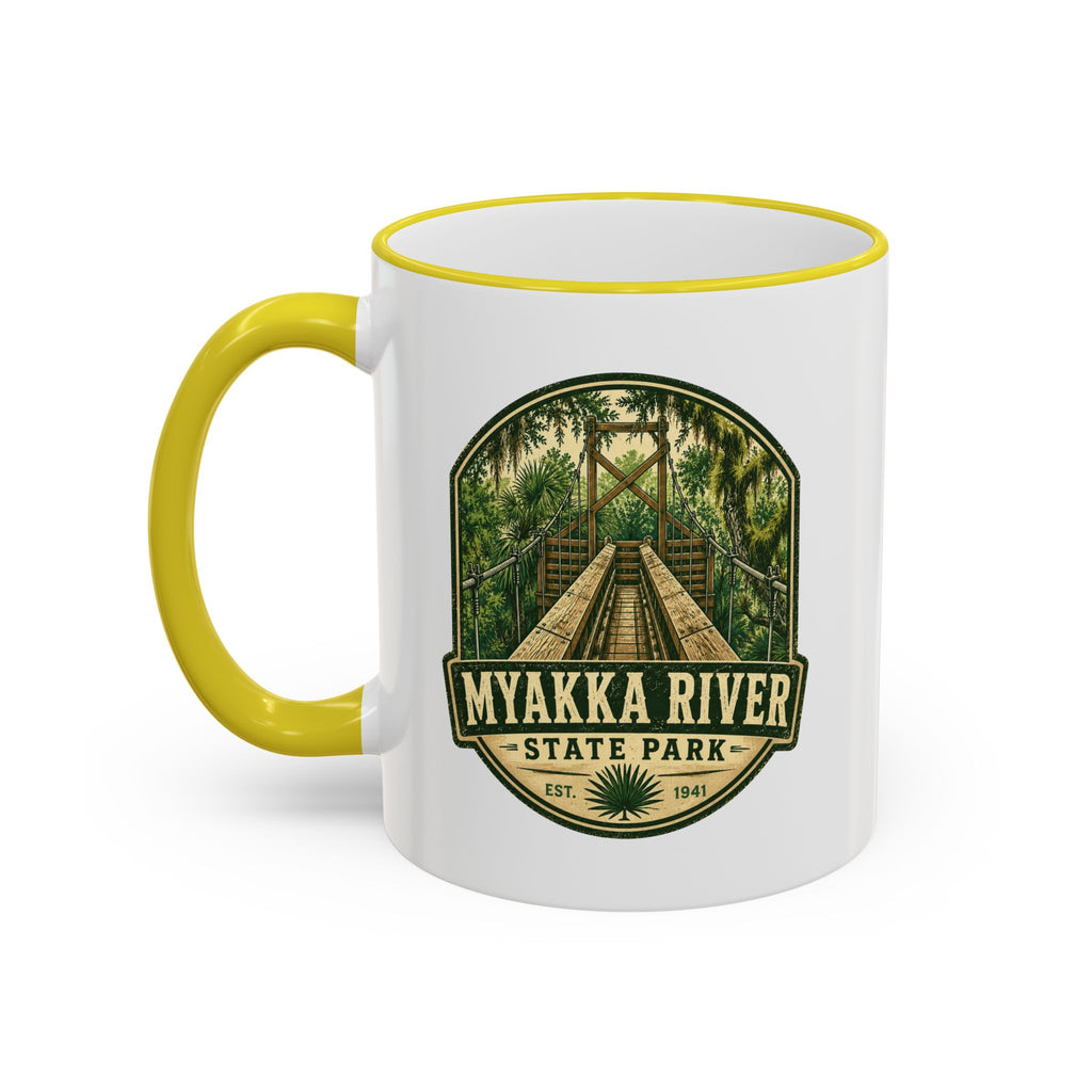 Myakka River Vintage Mug — Accent Rim & Handle 11oz/15oz