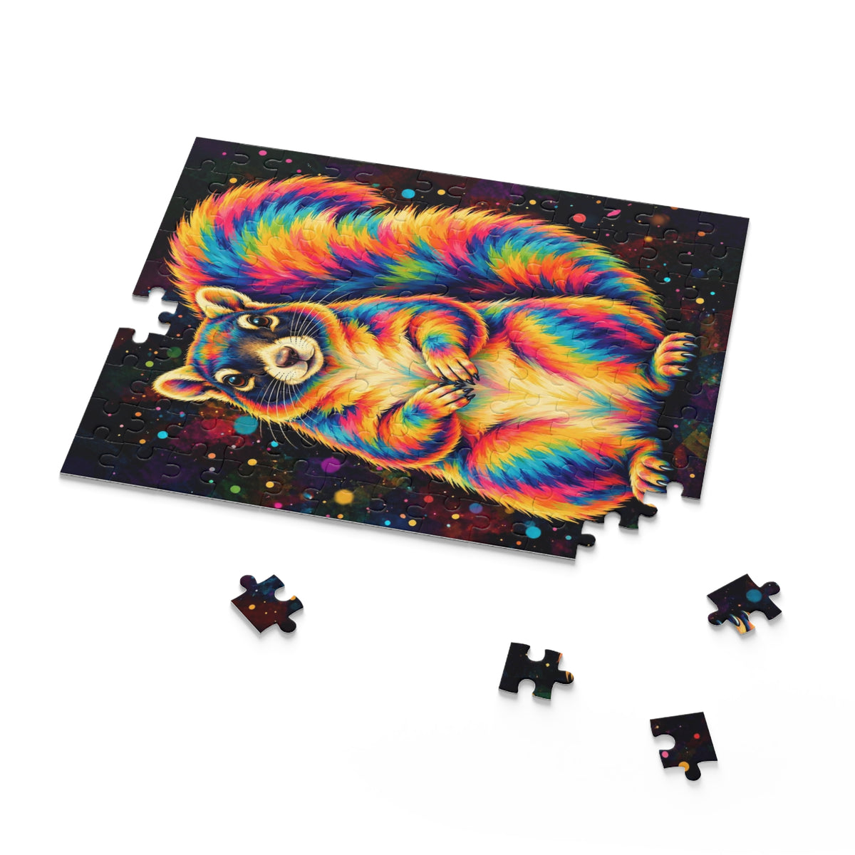 Rainbow Sherman Fox Squirrel Jigsaw Puzzle (120/252/500 pcs)
