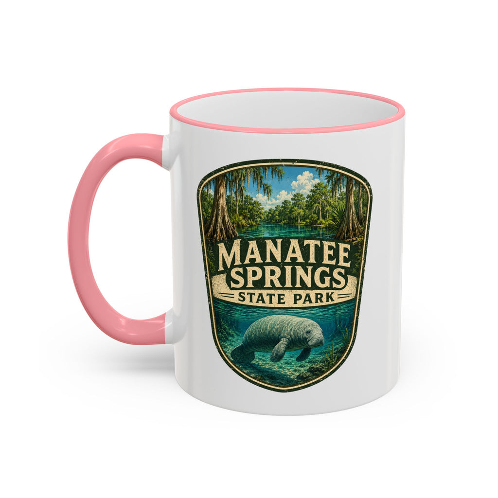 Manatee Springs Manatee Mug — Accent Rim & Handle 11oz/15oz