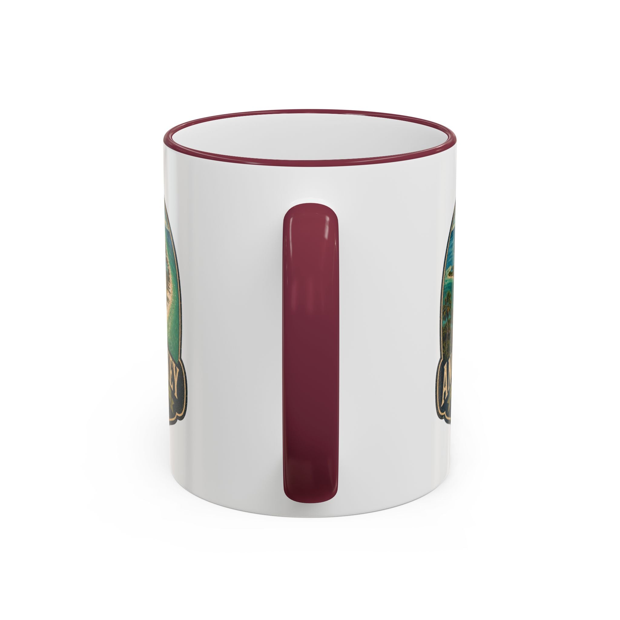 Anclote Key Vintage Mug — Accent Rim & Handle 11oz/15oz