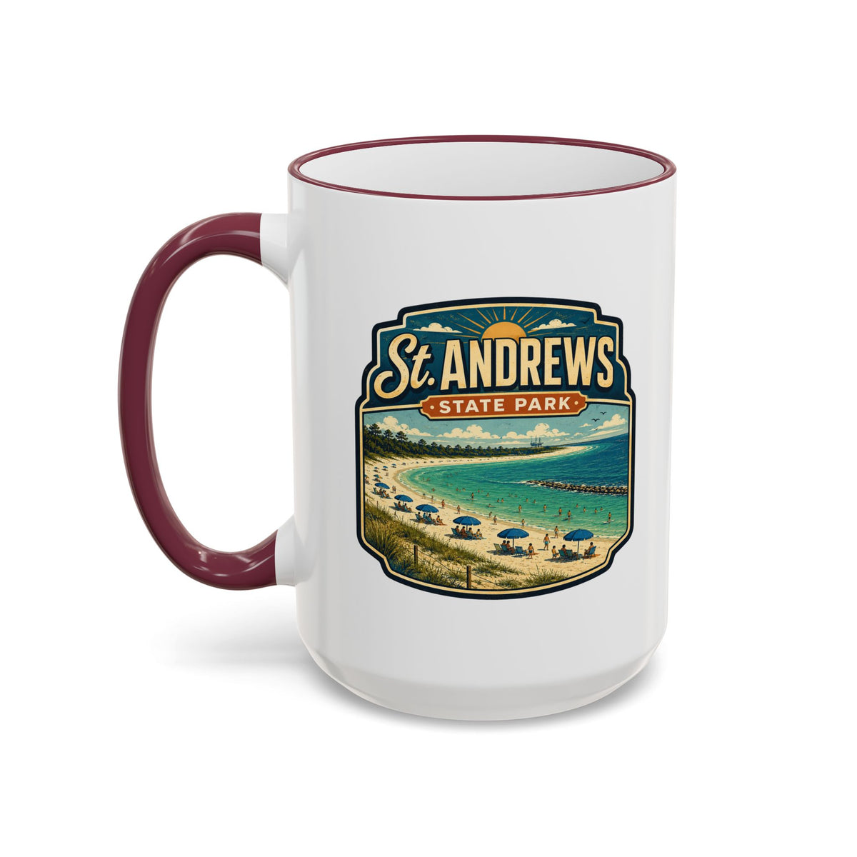St. Andrews Mug — Accent Rim & Handle 11oz/15oz