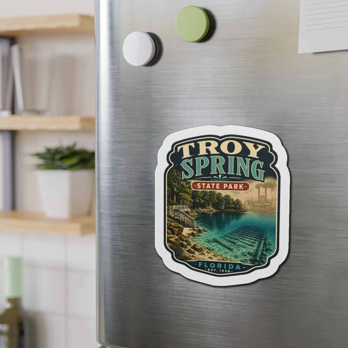 Troy Spring- Die-Cut Magnet