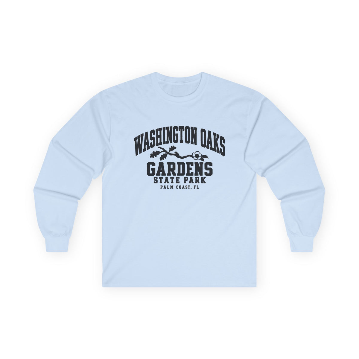 Washington Oaks Gardens State Park Logo- Long Sleeve Tee