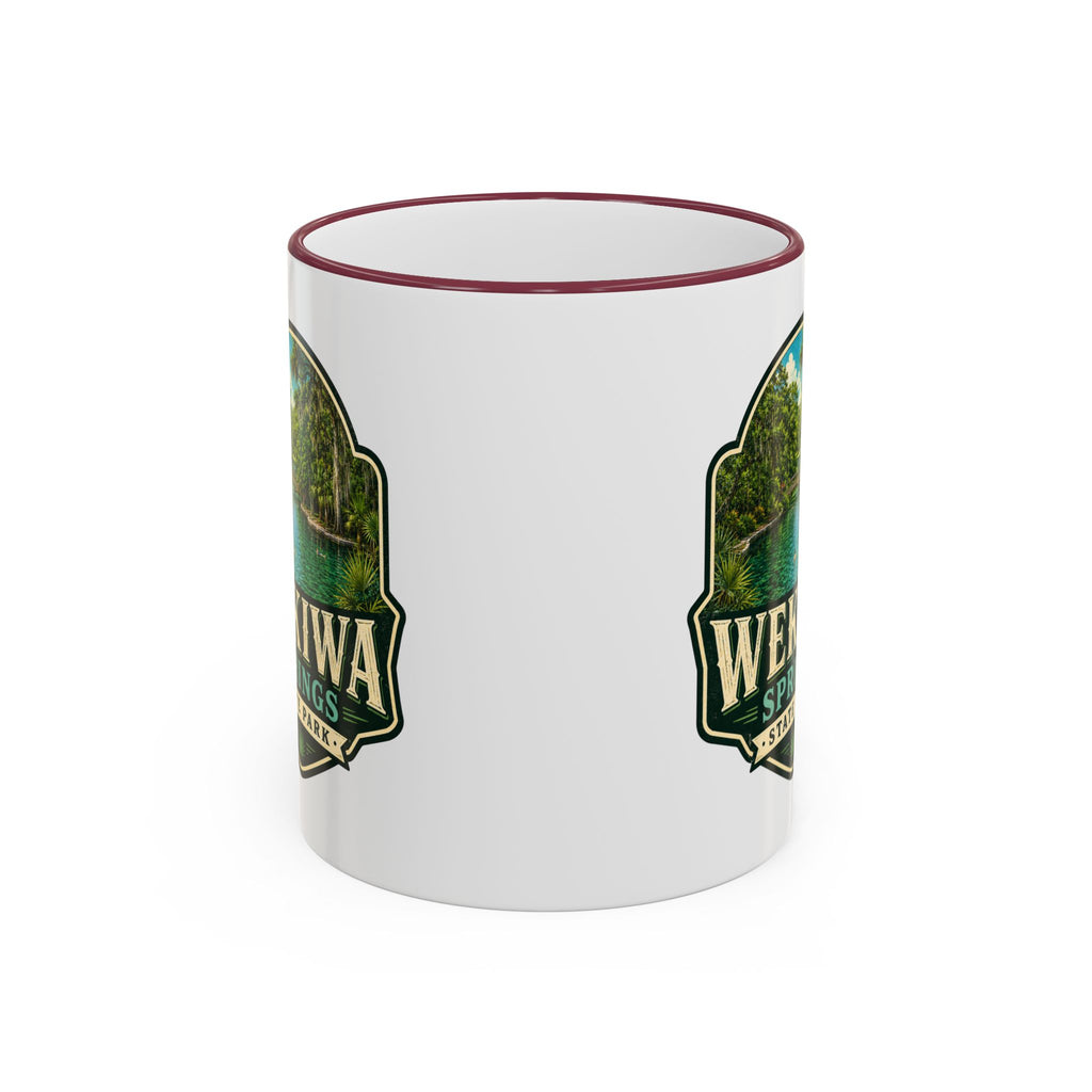 Wekiwa Springs Vintage Mug — Accent Rim & Handle 11oz/15oz