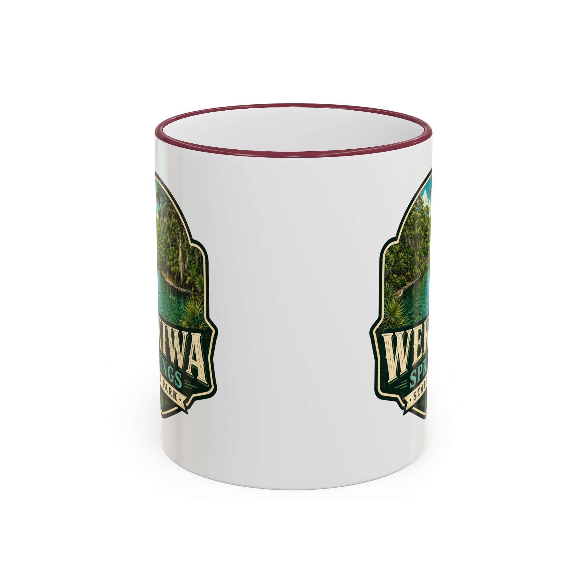 Wekiwa Springs Vintage Mug — Accent Rim & Handle 11oz/15oz