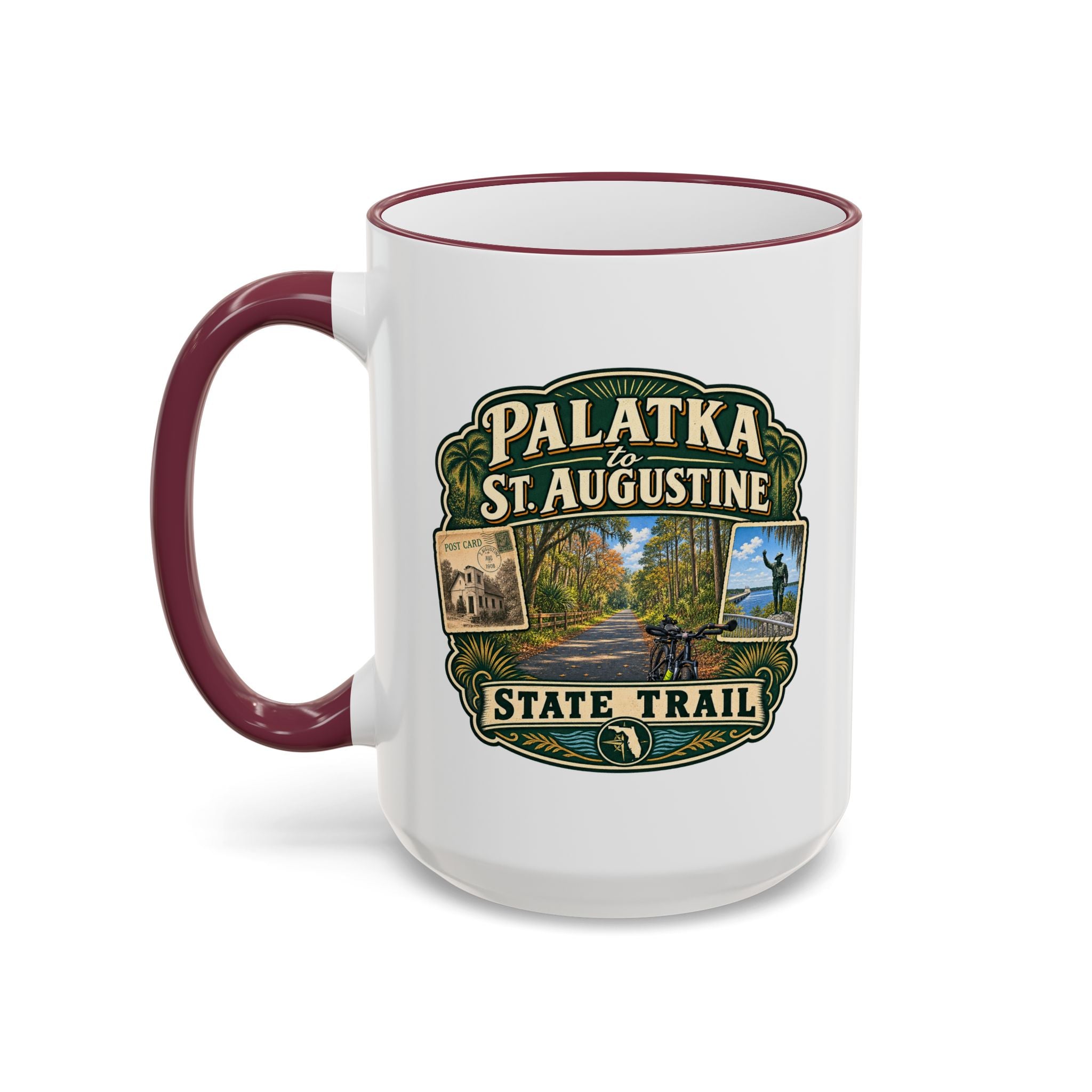 Palatka-to-St. Augustine Accent Rim & Handle 11oz/15oz