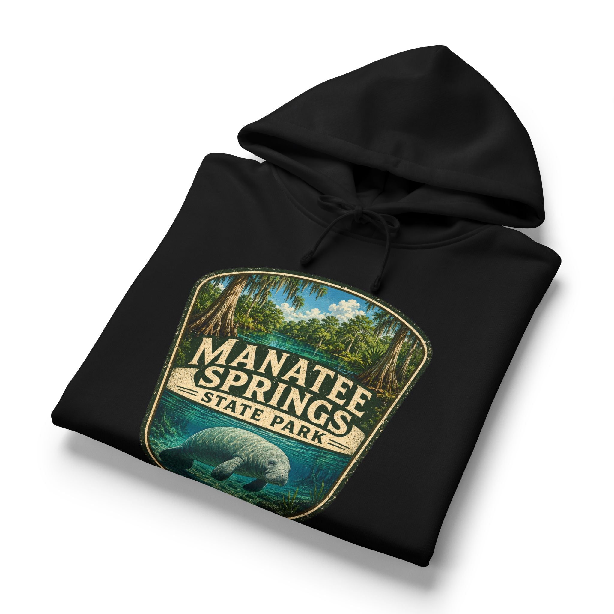 Manatee Springs Hoodie — Vintage Manatee