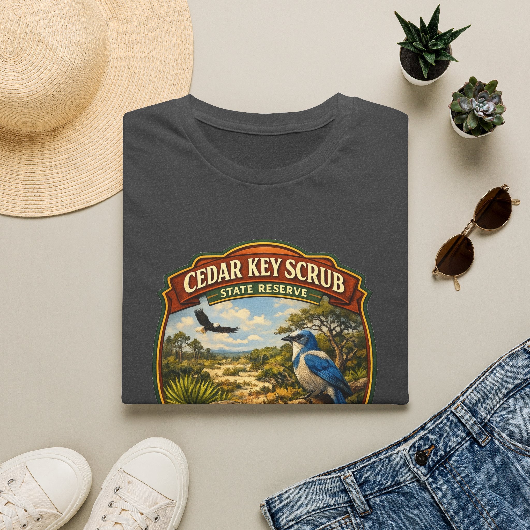 Cedar Key Scrub- Retro Tee