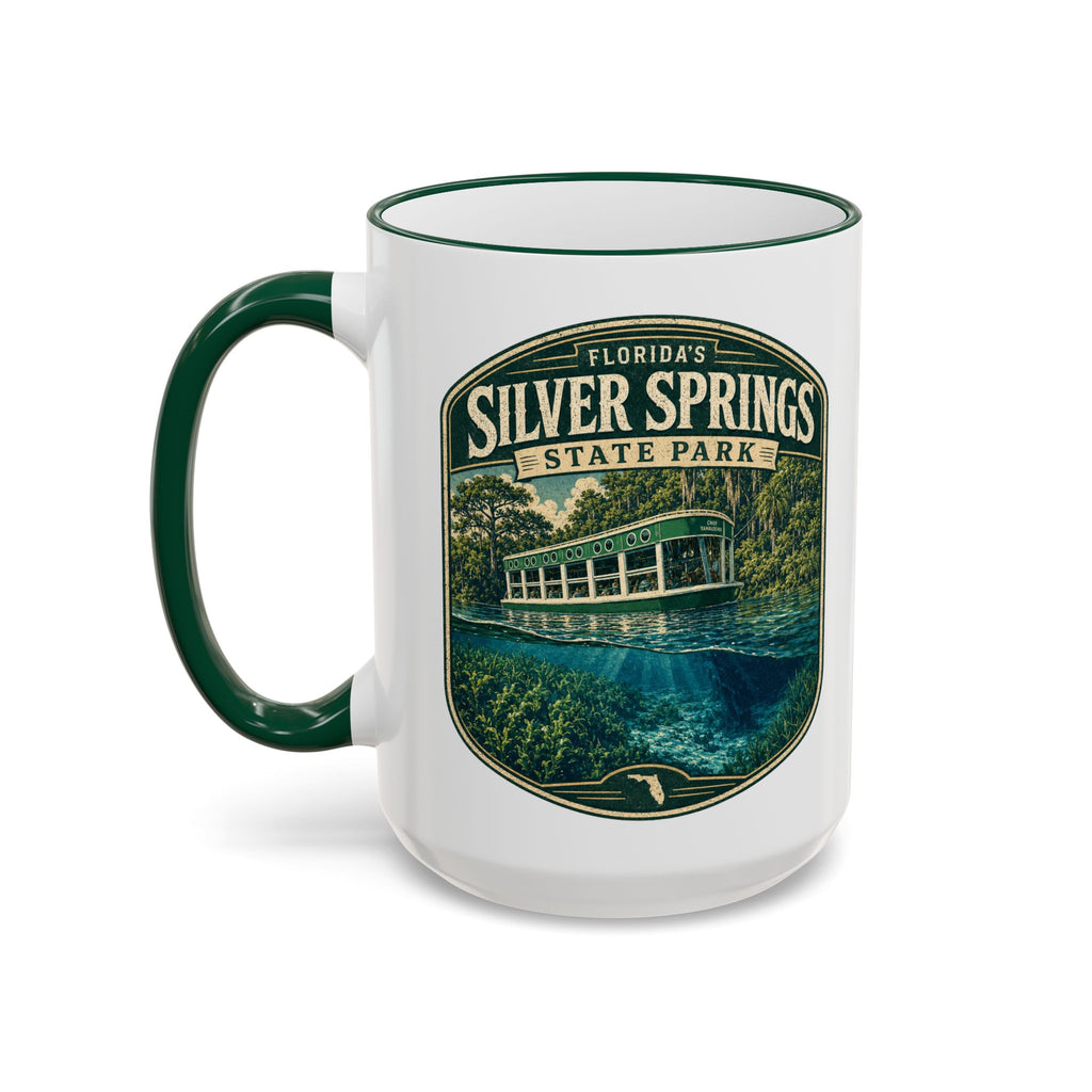 Silver Springs Vintage Mug — Accent Rim & Handle 11oz/15oz