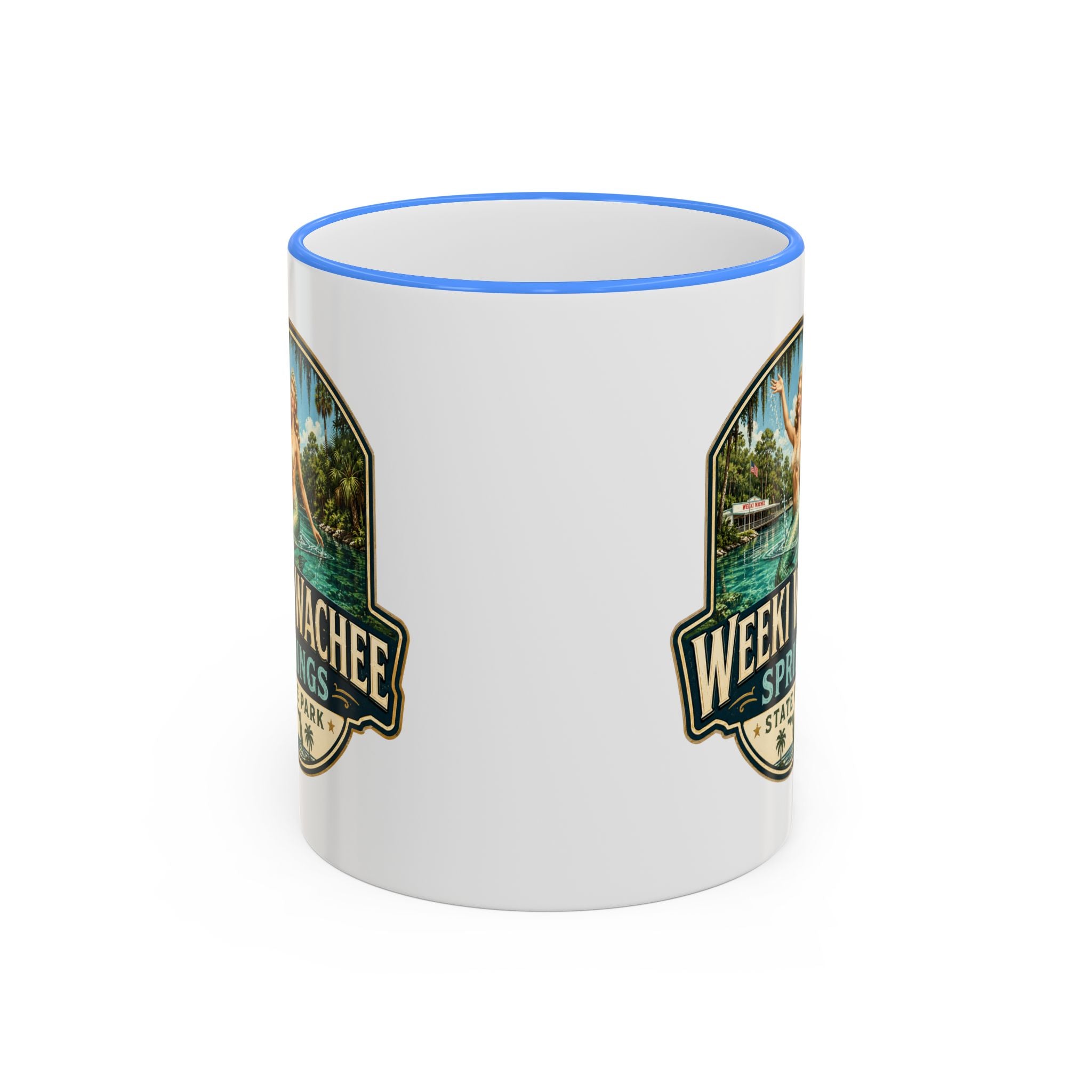 Weeki Wachee Vintage Mug — Accent Rim & Handle 11oz/15oz