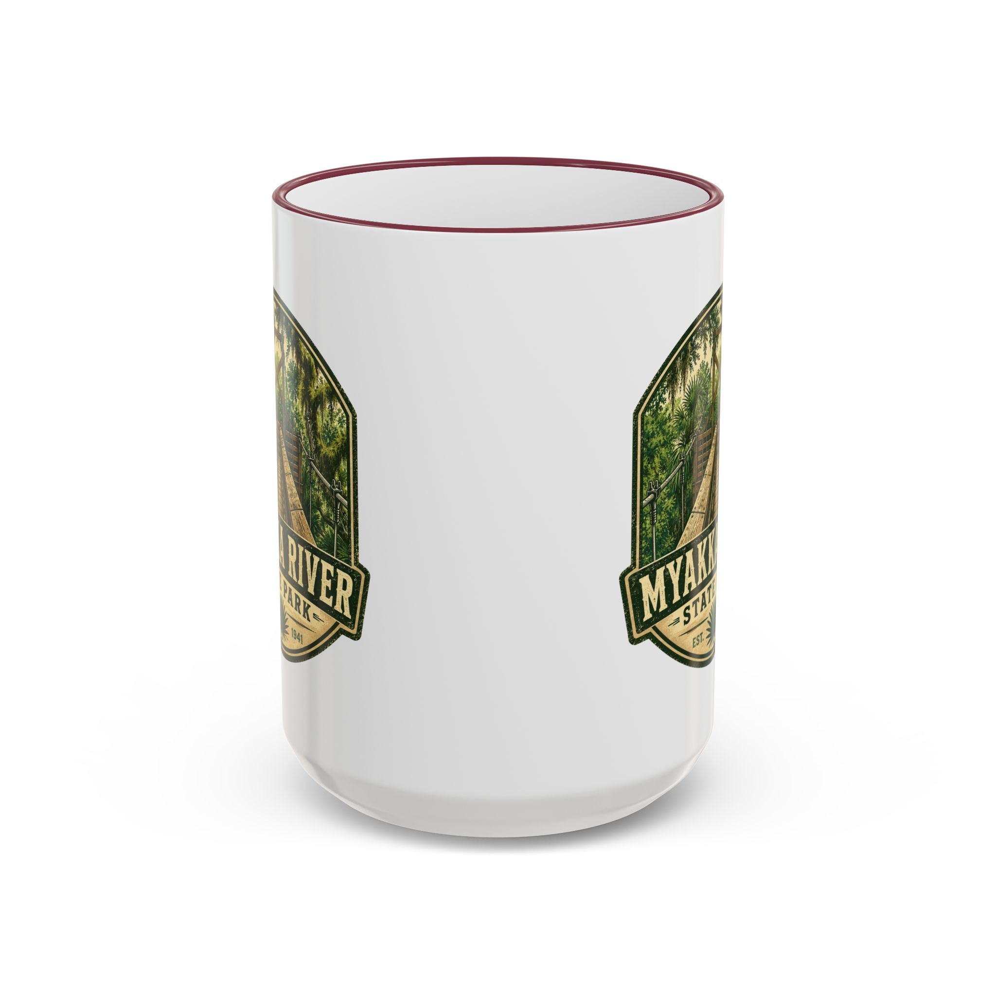 Myakka River Vintage Mug — Accent Rim & Handle 11oz/15oz