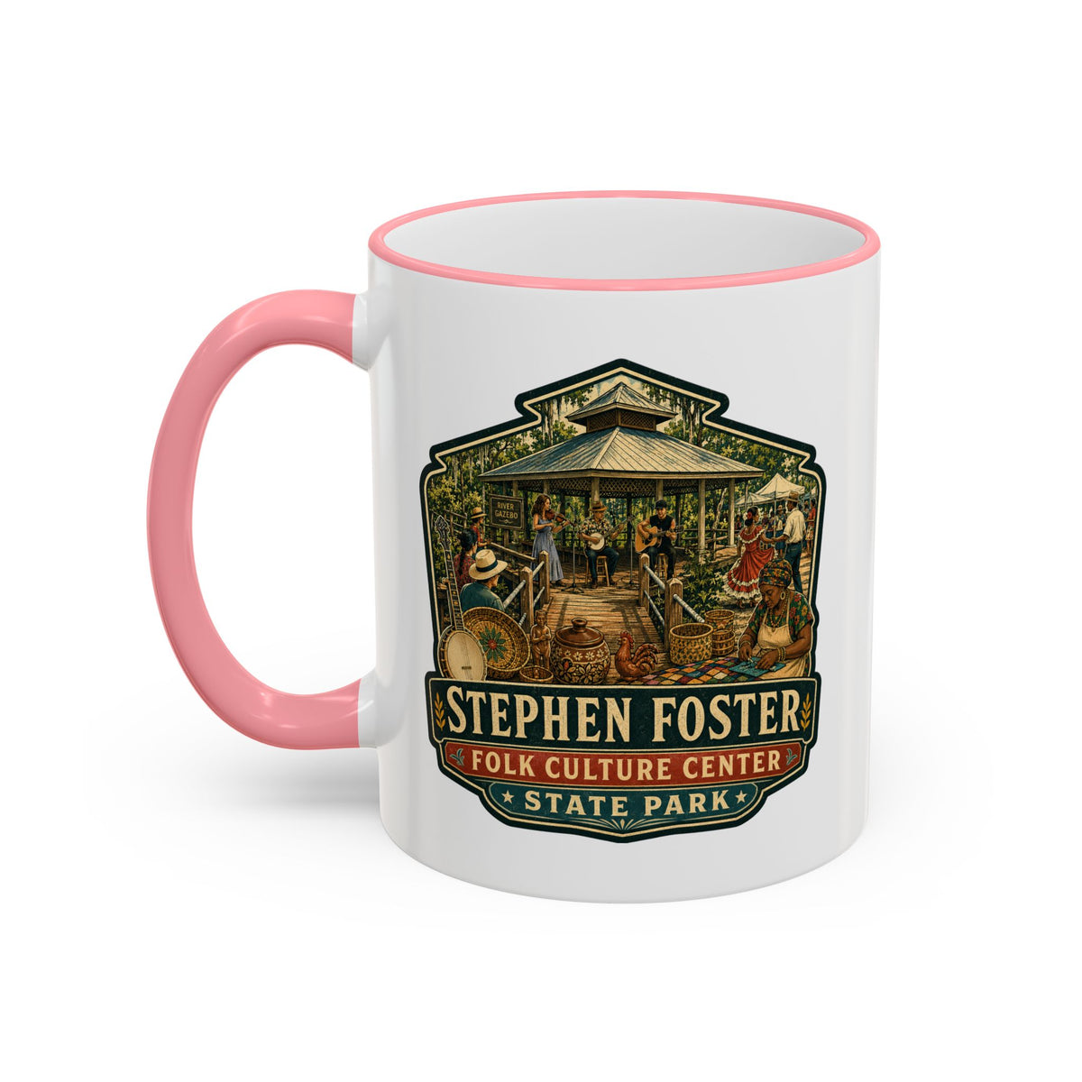 Stephen Foster Mug — Accent Rim & Handle 11oz/15oz