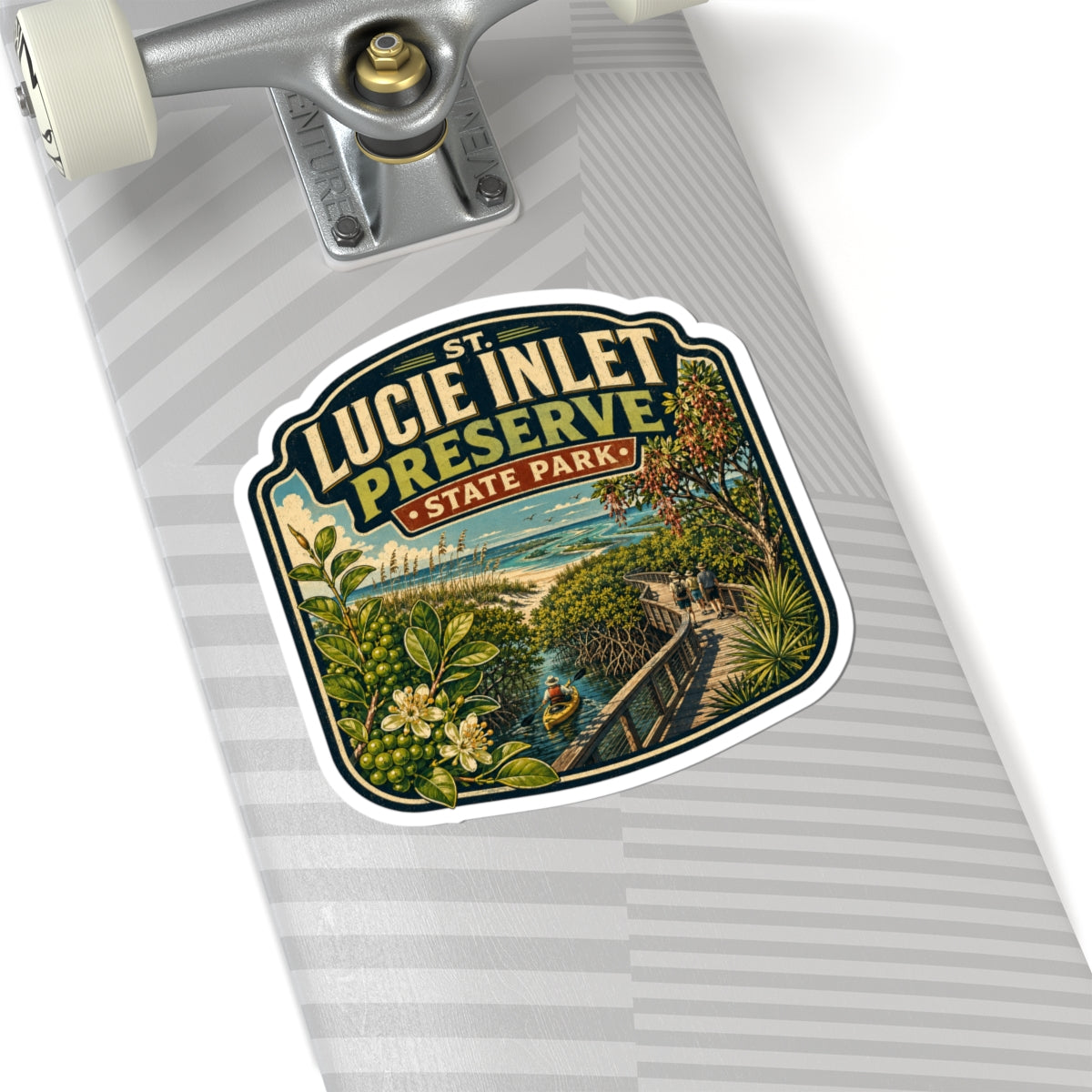 St. Lucie Inlet Preserve State Park Sticker — Vintage Nature Park Decal