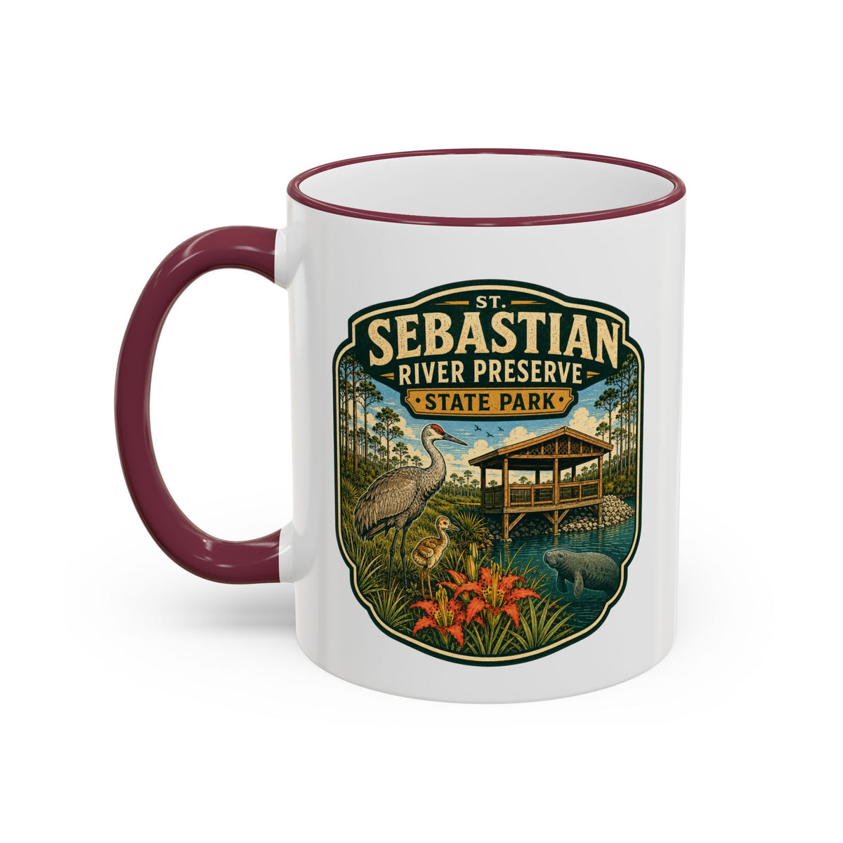St. Sebastian River Mug — Accent Rim & Handle 11oz/15oz
