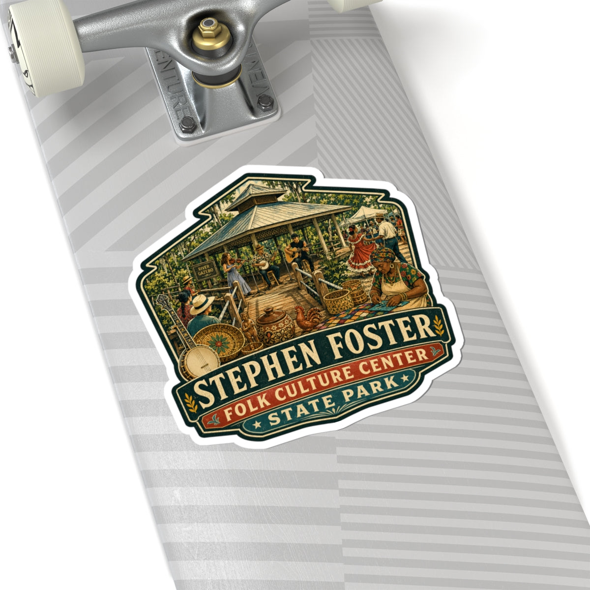 Stephen Foster State Park Sticker — Folk Culture Center Kiss-Cut Decal