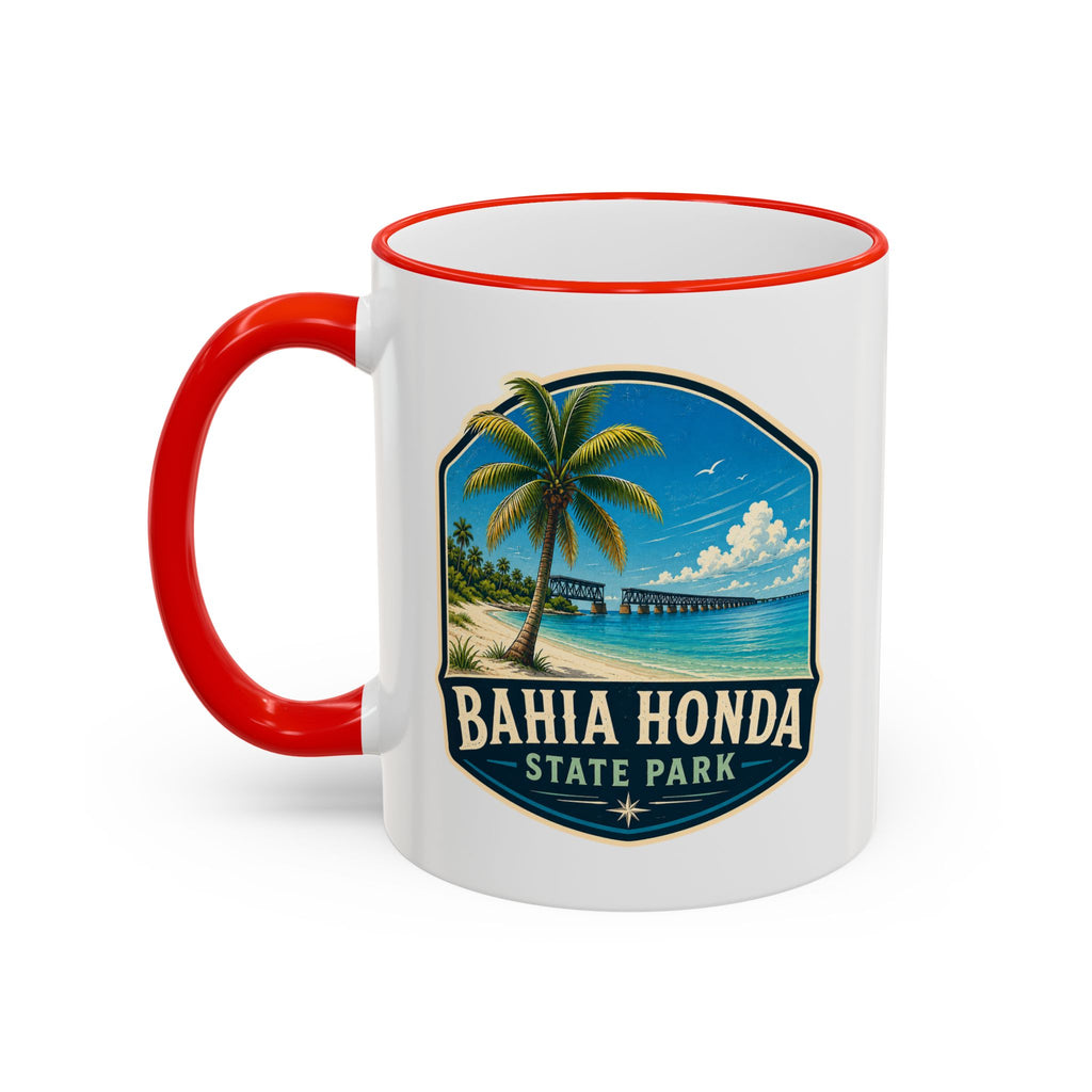 Bahia Honda Vintage Mug — Accent Rim & Handle 11oz/15oz