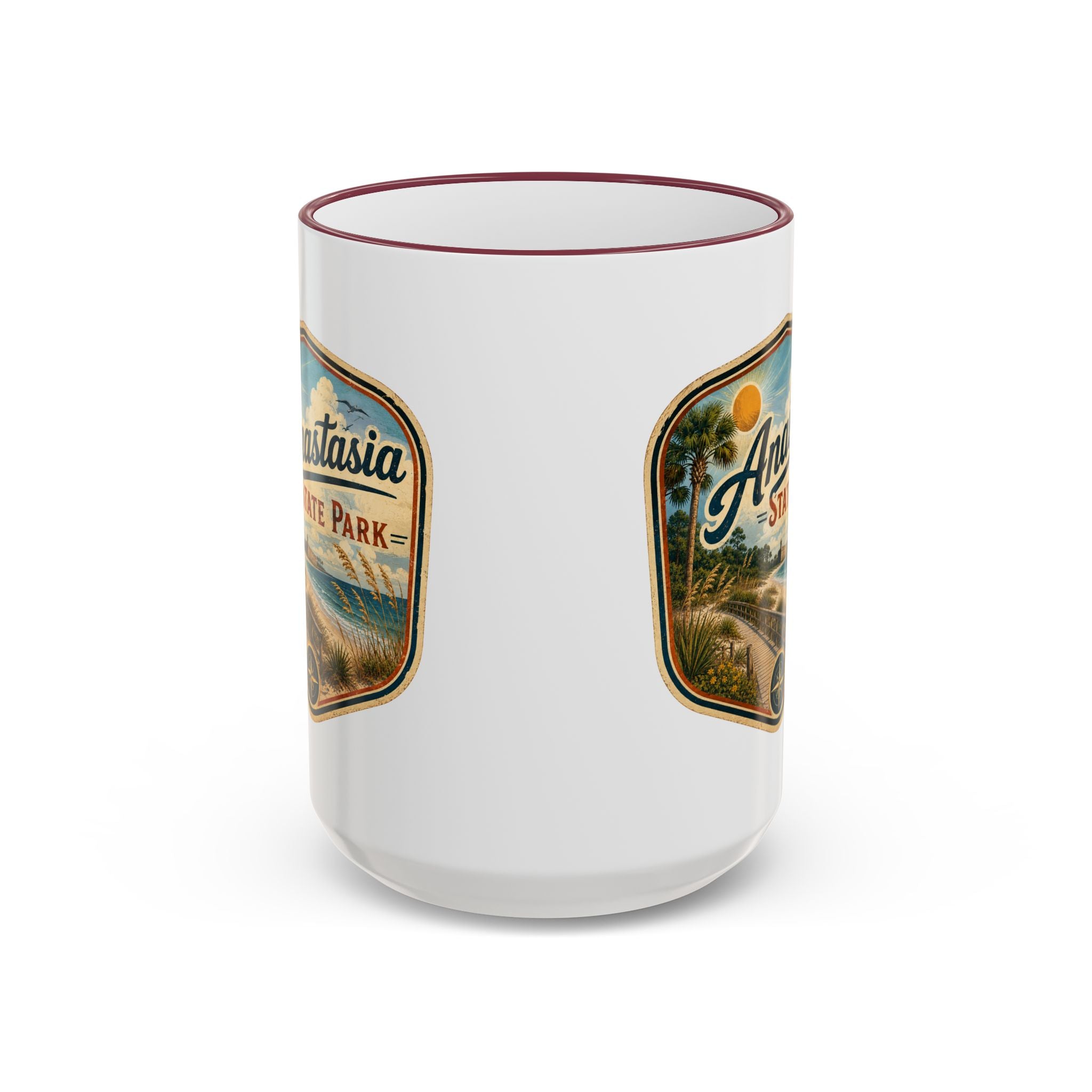 Anastasia Vintage Mug — Accent Rim & Handle 11oz/15oz