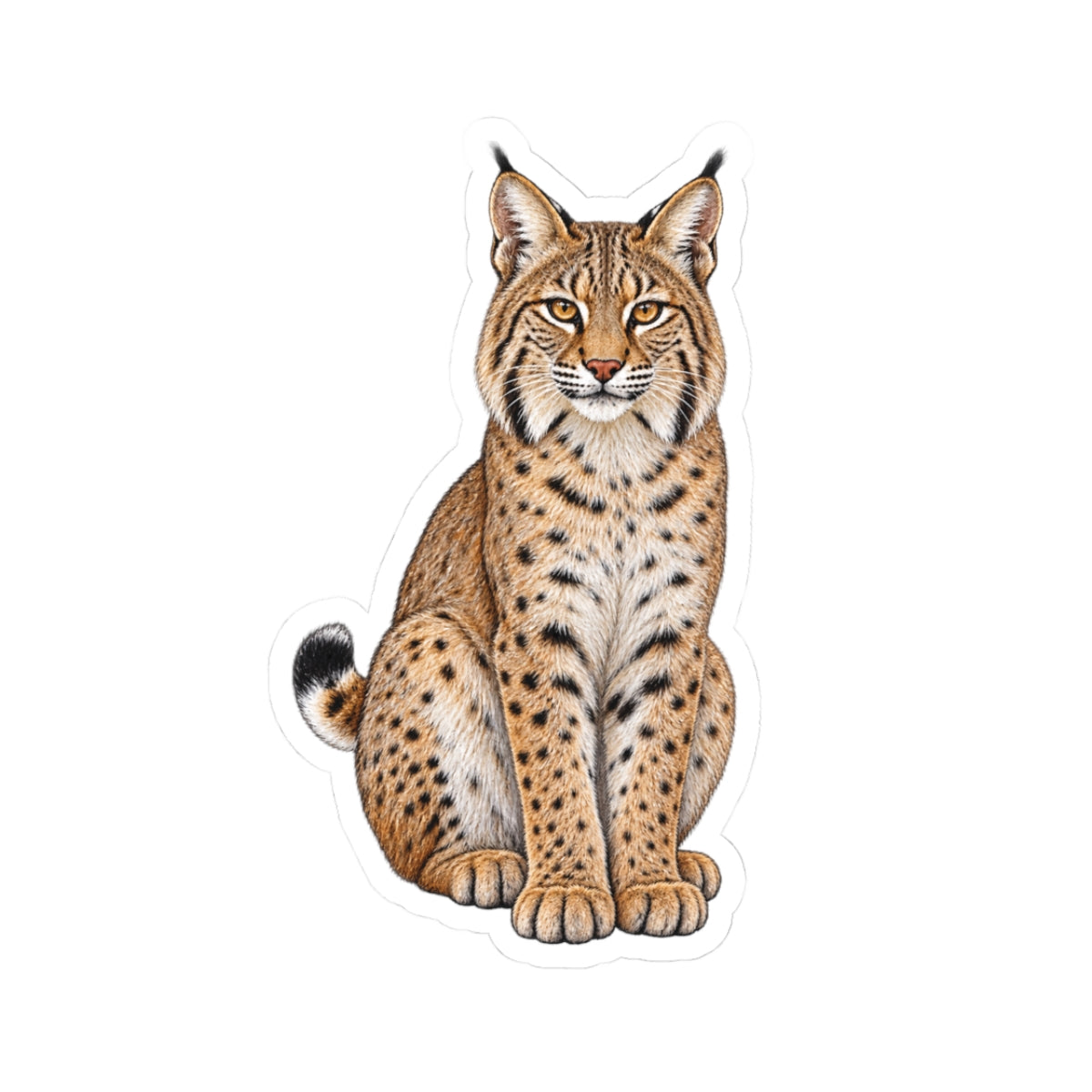 Bobcat Kiss-Cut Sticker — Realistic Decal