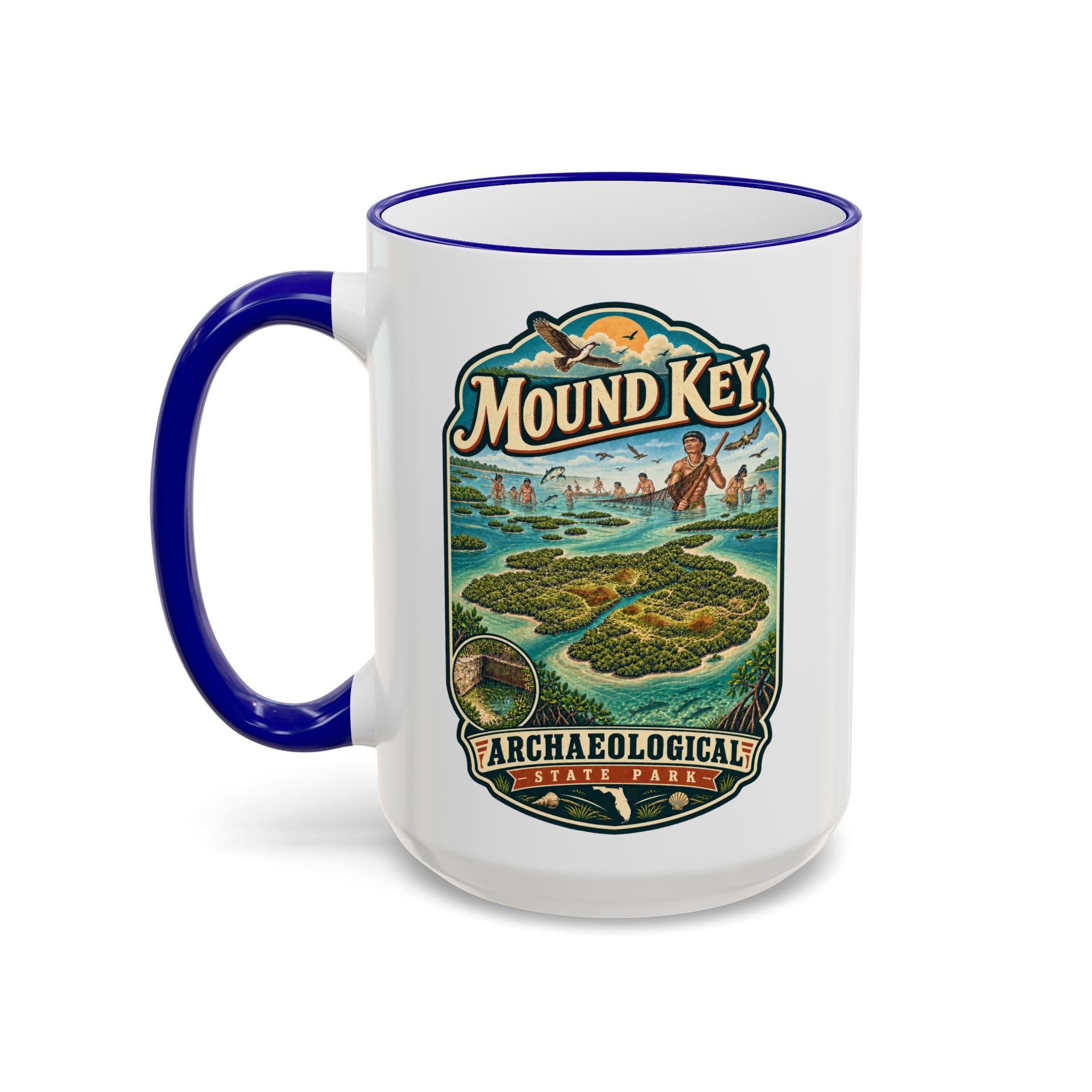 Mound Key Accent Rim & Handle 11oz/15oz