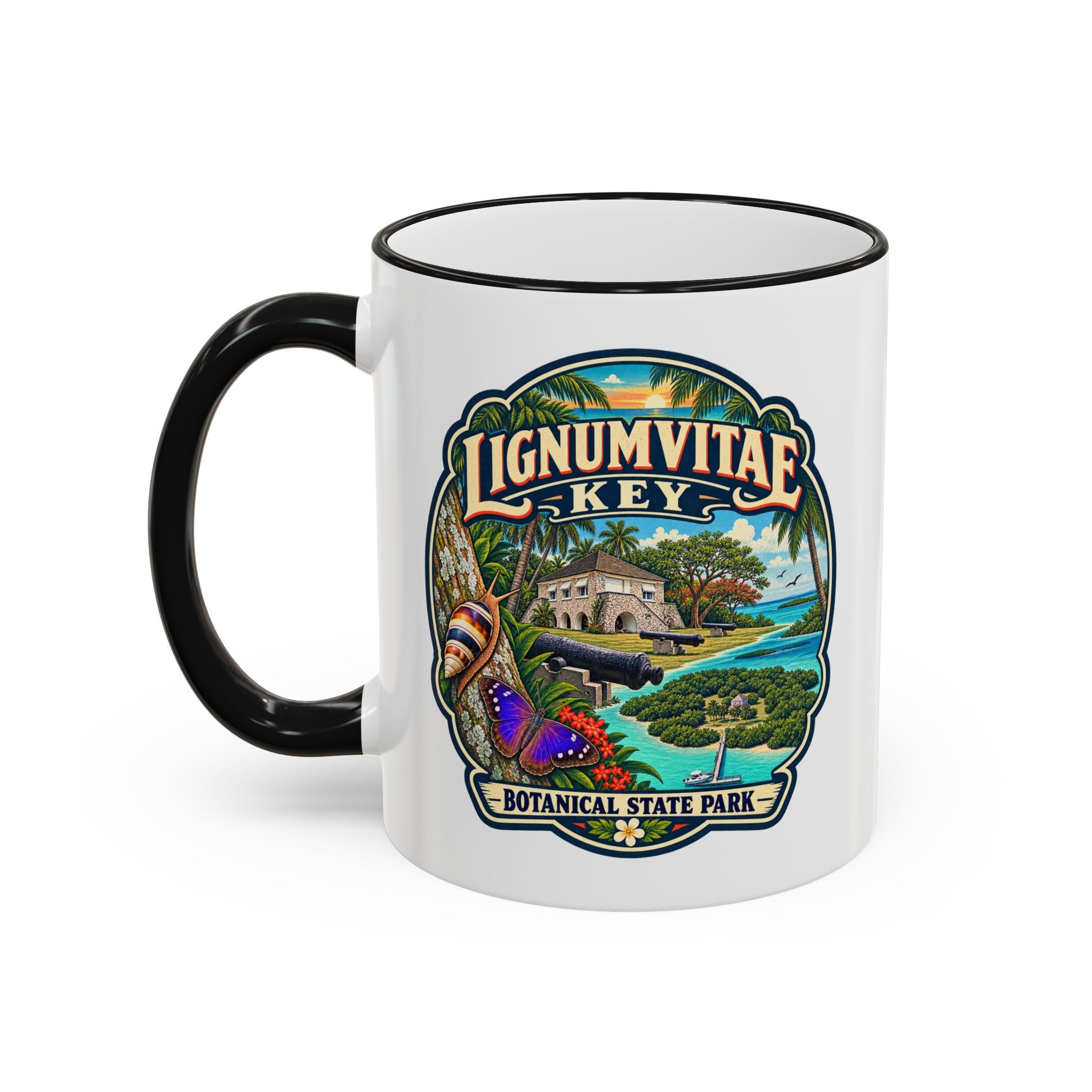 Lignumvitae Key Accent Rim & Handle 11oz/15oz