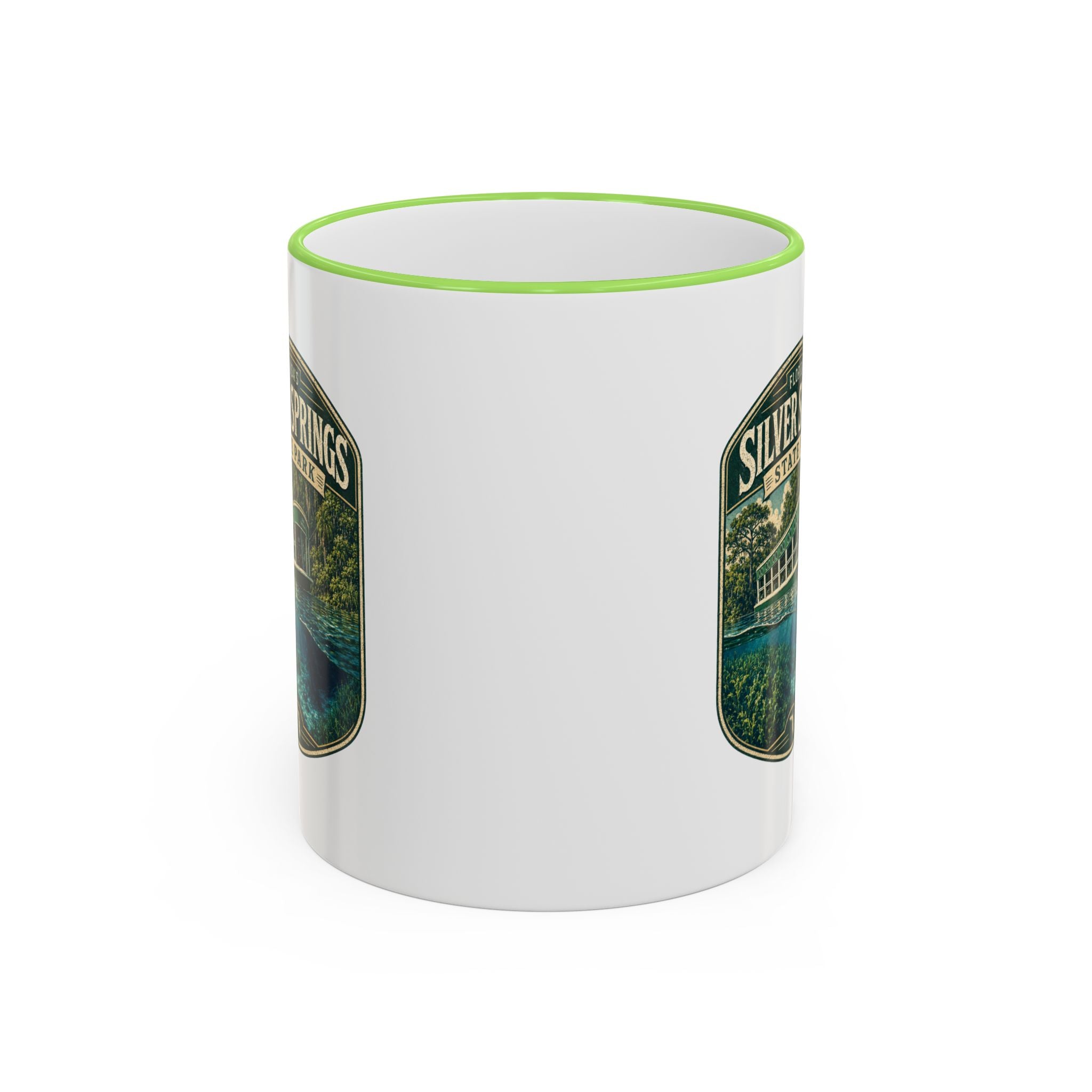 Silver Springs Vintage Mug — Accent Rim & Handle 11oz/15oz