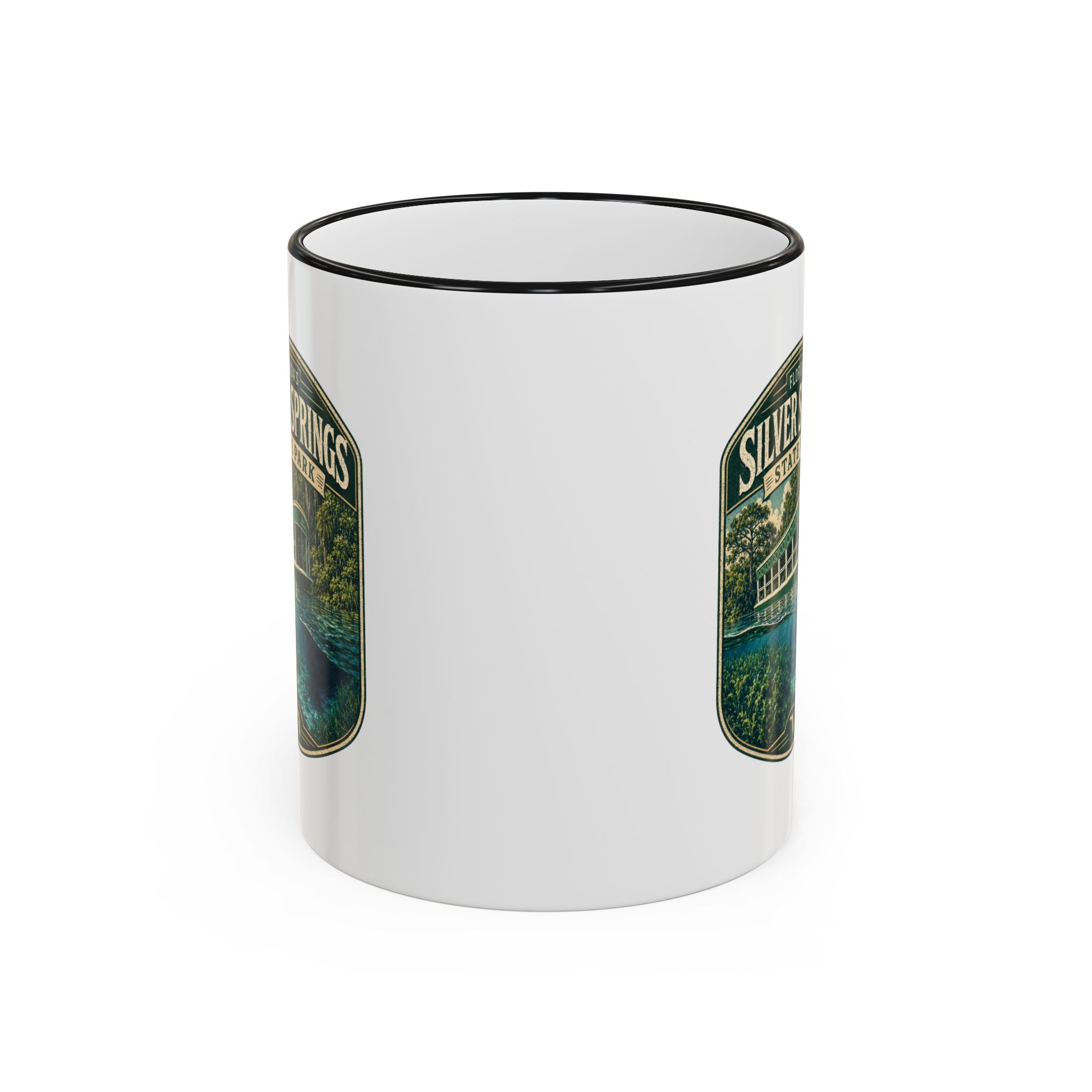 Silver Springs Vintage Mug — Accent Rim & Handle 11oz/15oz