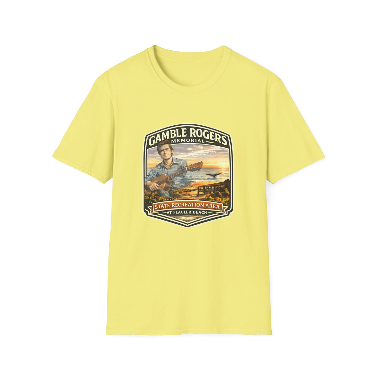 Gamble Rogers — Retro Tee
