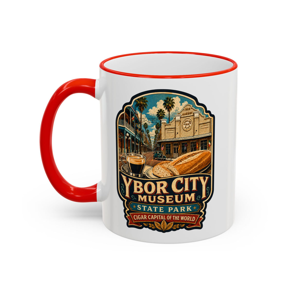 Ybor City Mug — Accent Rim & Handle 11oz/15oz