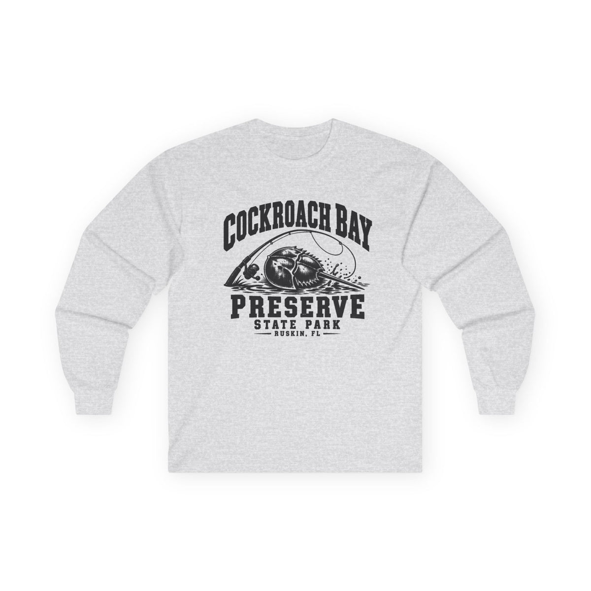 Cockroach Bay Preserve State Park Fishing Emblem- Long Sleeve Tee