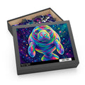 Rainbow Manatee Jigsaw Puzzle (120/252/500 pcs)