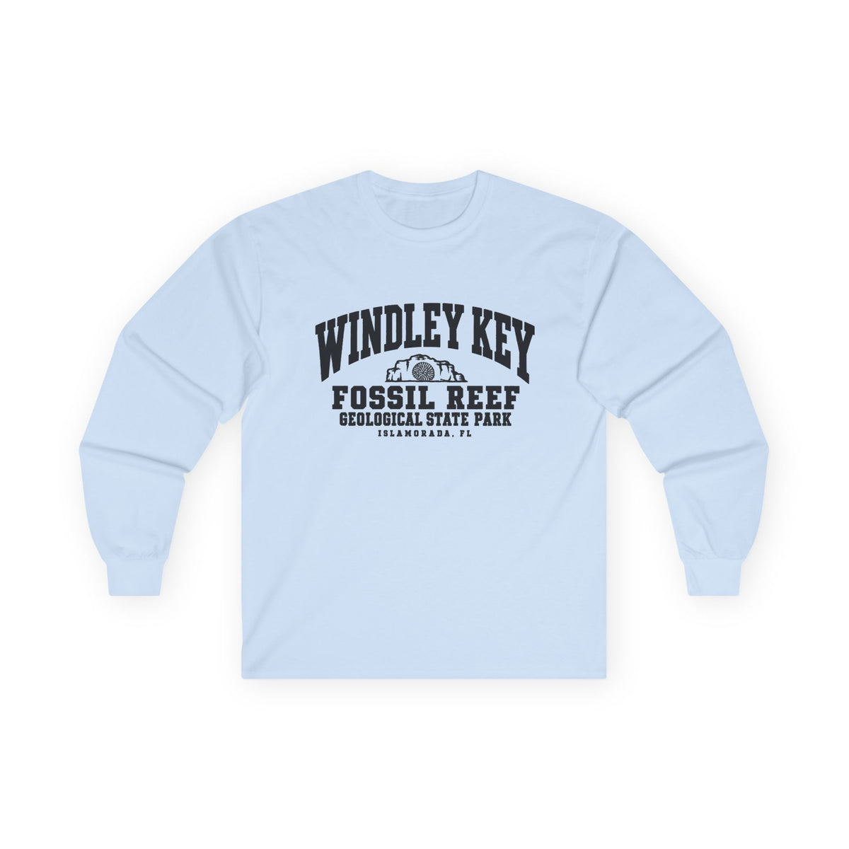 Windley Key Fossil Reef Geological State Park Logo- Long Sleeve Tee