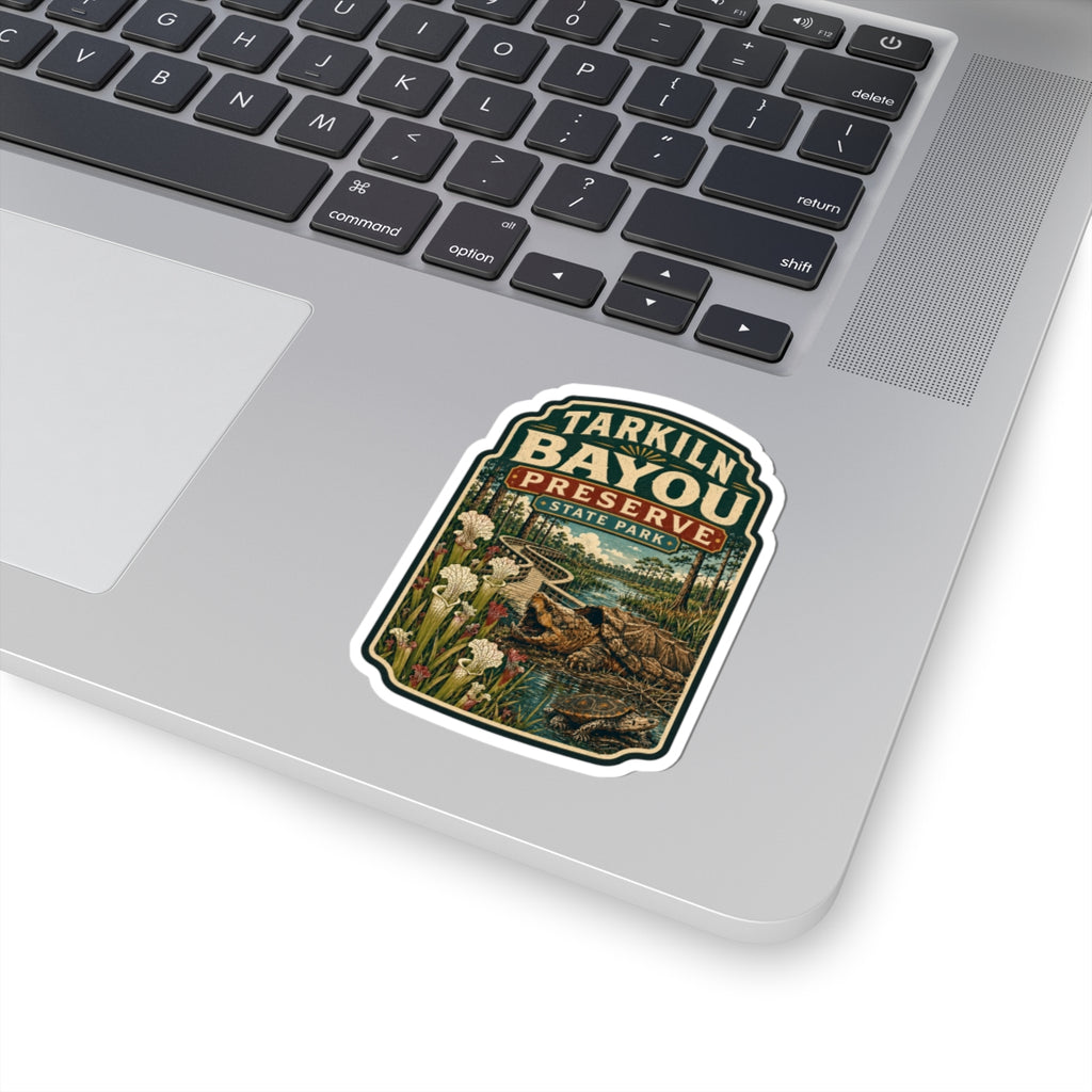 Tarkiln Bayou Preserve Sticker — Vintage State Park Alligator Bayou Kiss-Cut Sticker