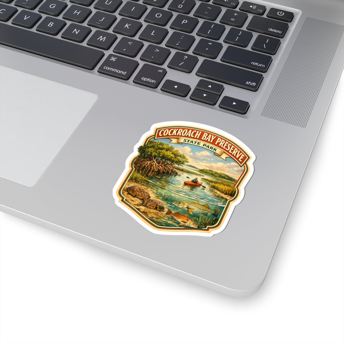 Cockroach Bay Preserve Sticker — Vintage State Park Kayak & Wildlife Decal