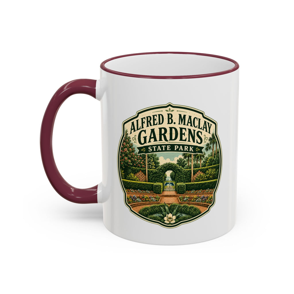 Maclay Gardens Vintage Mug — Accent Rim & Handle 11oz/15oz