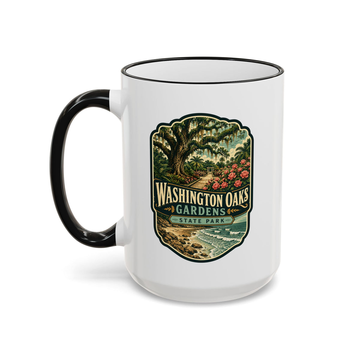 Washington Oaks Mug — Accent Rim & Handle 11oz/15oz