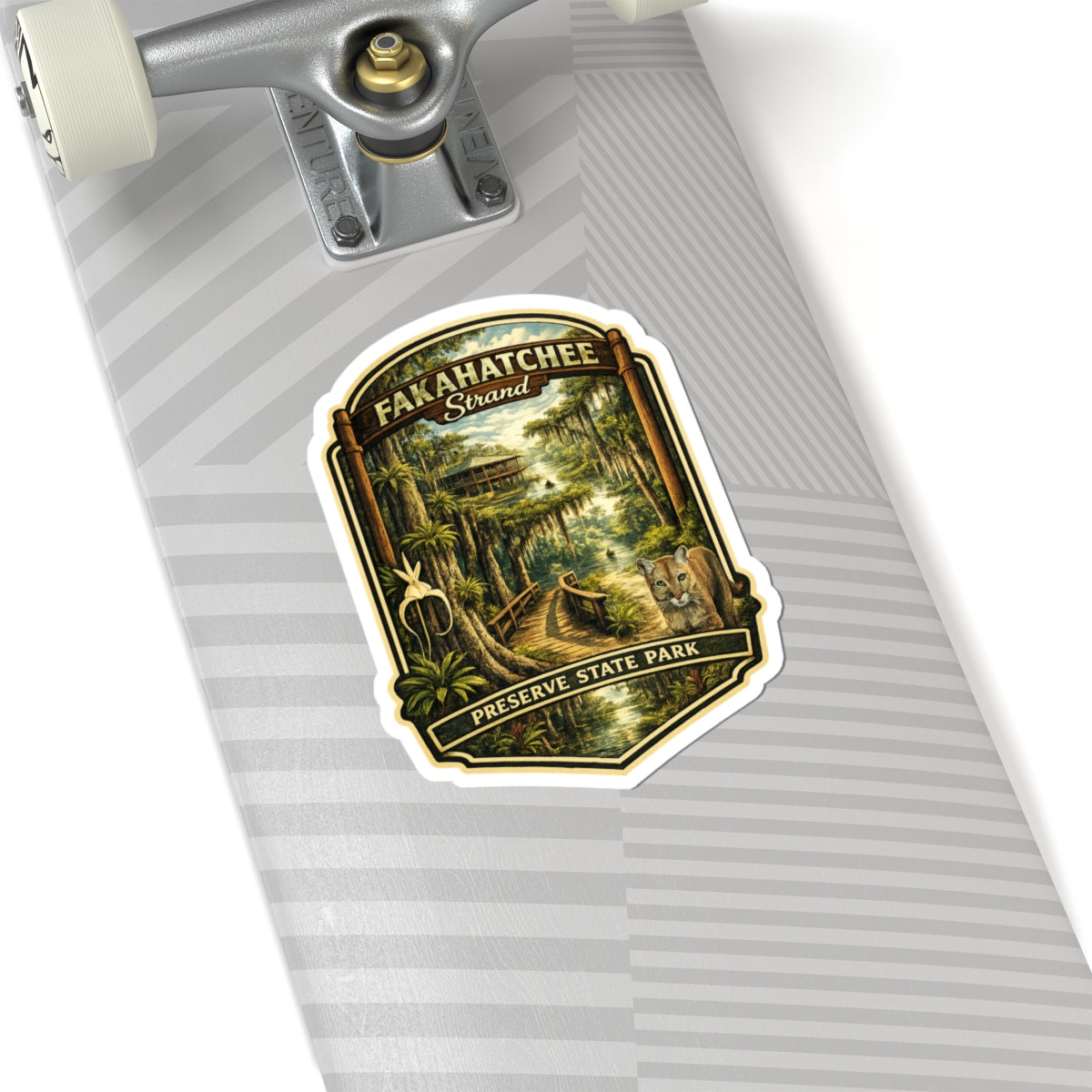 Fakahatchee Strand Preserve State Park Sticker — Vintage Florida Swamp Badge