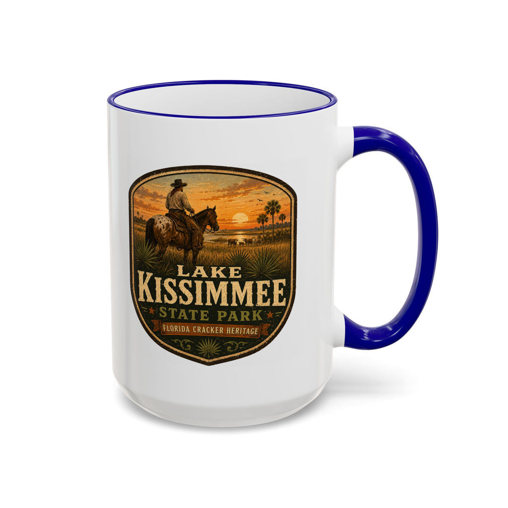 Lake Kissimmee Sunset Mug — Accent Rim & Handle 11oz/15oz