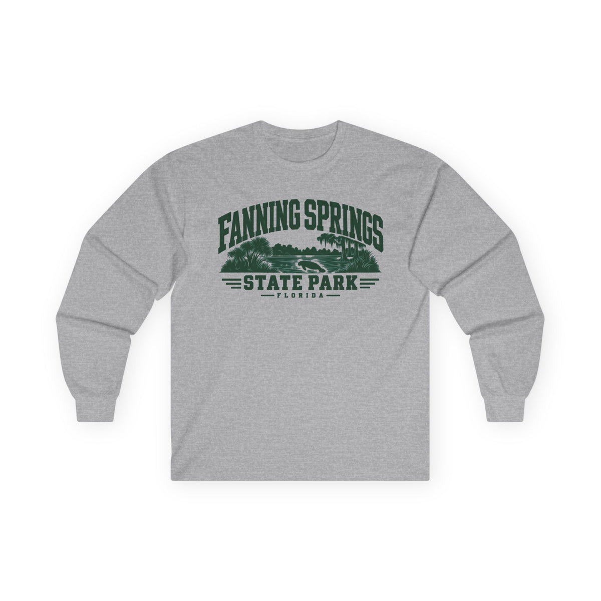 Fanning Springs State Park Official Logo- Long Sleeve Tee