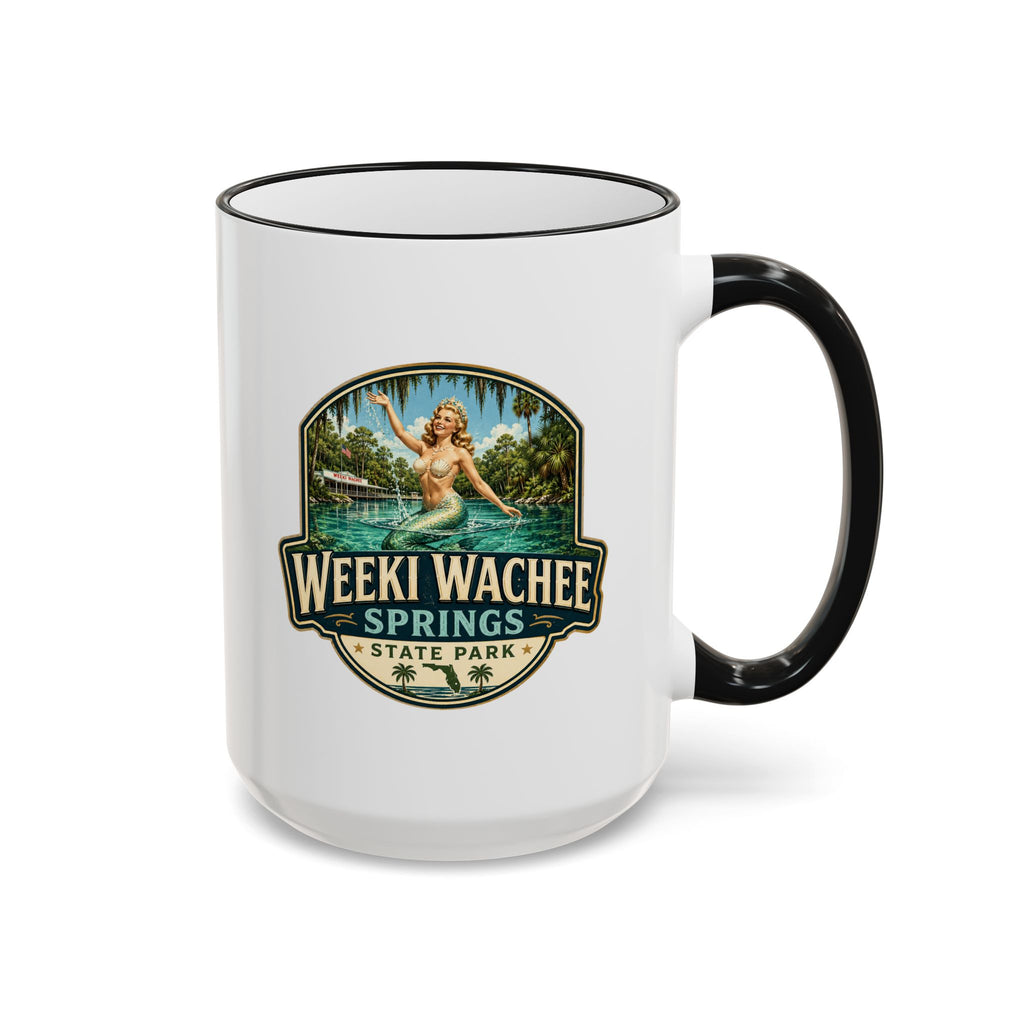 Weeki Wachee Vintage Mug — Accent Rim & Handle 11oz/15oz