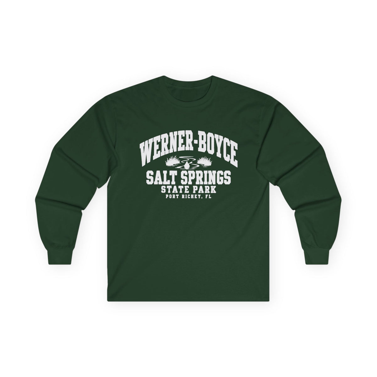 Werner-Boyce Salt Springs State Park Logo- Long Sleeve Tee
