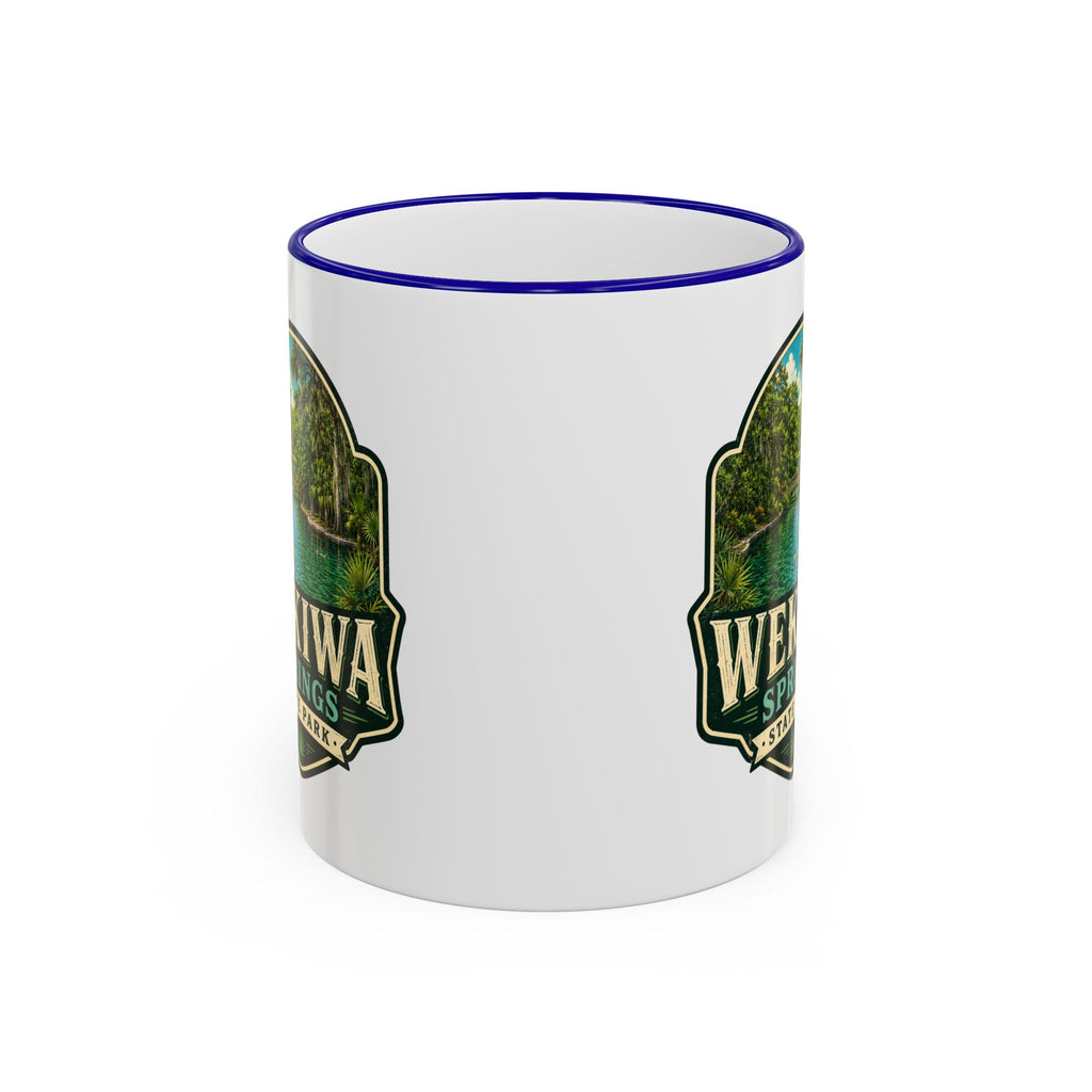 Wekiwa Springs Vintage Mug — Accent Rim & Handle 11oz/15oz