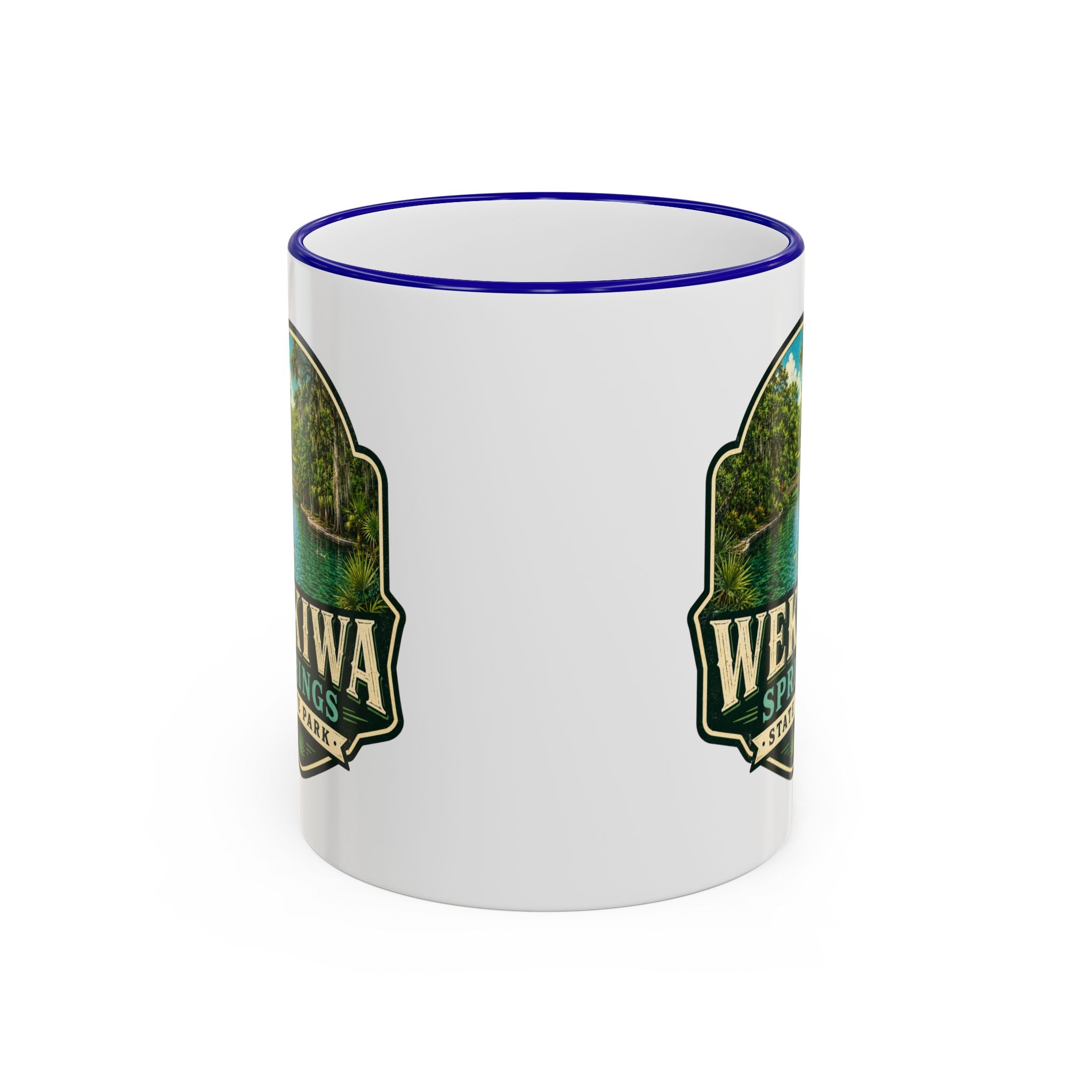 Wekiwa Springs Vintage Mug — Accent Rim & Handle 11oz/15oz