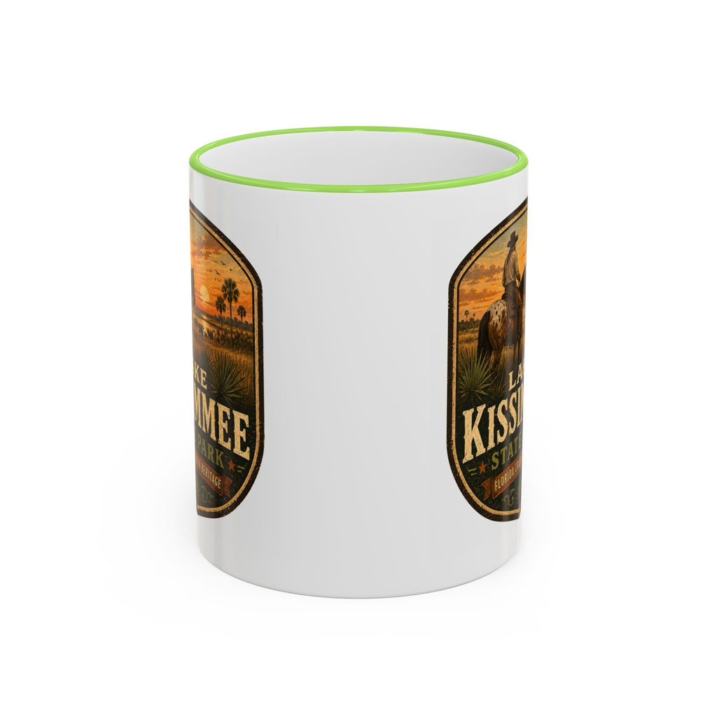 Lake Kissimmee Sunset Mug — Accent Rim & Handle 11oz/15oz