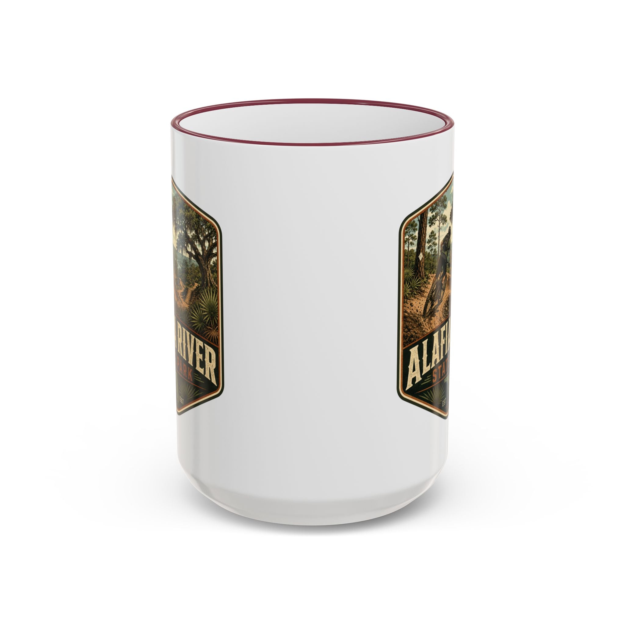 Alafia River Vintage Mug — Accent Rim & Handle 11oz/15oz