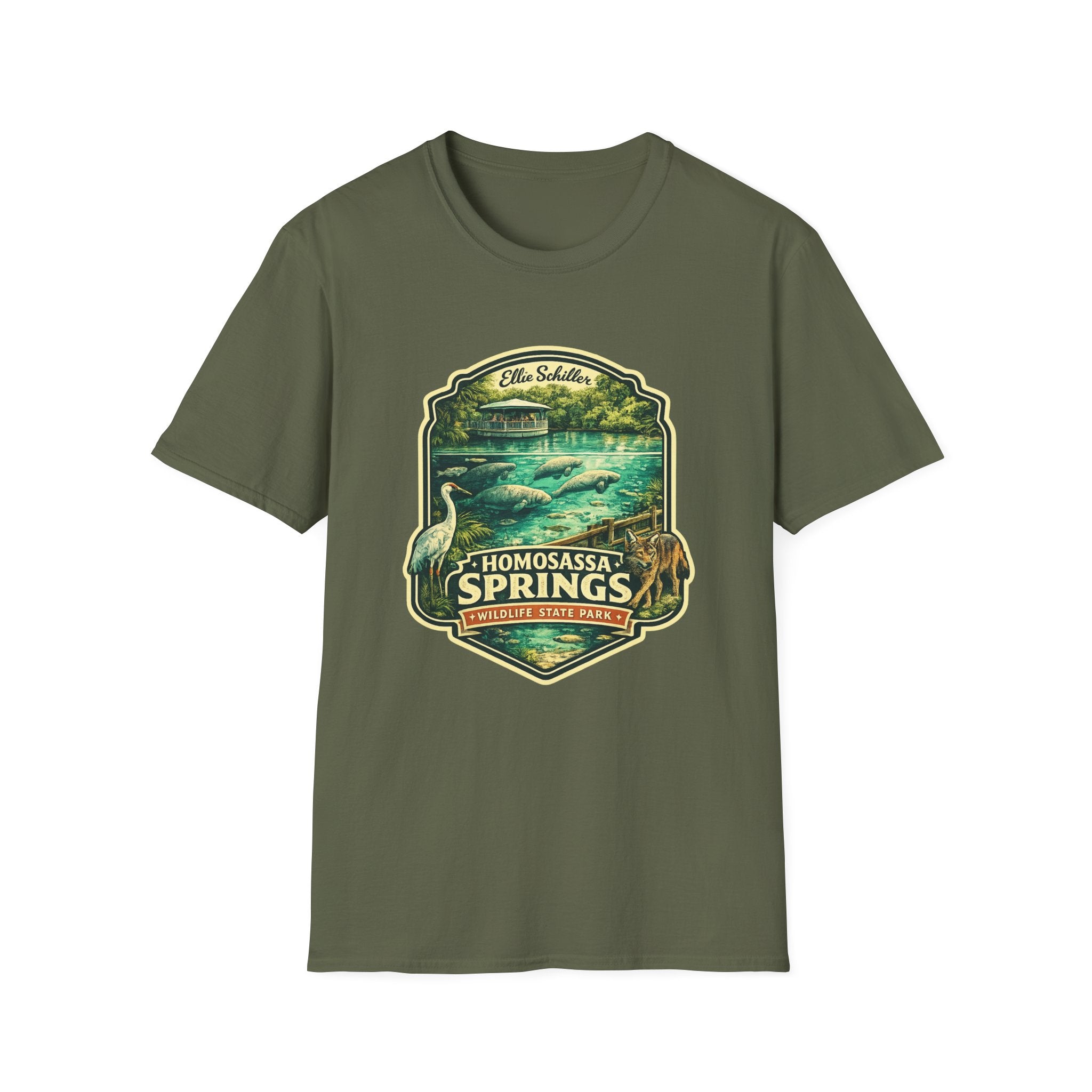 Homosassa Springs- Retro Tee