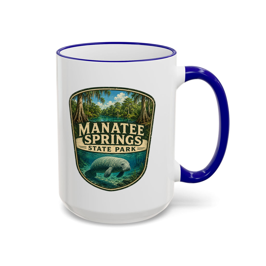 Manatee Springs Manatee Mug — Accent Rim & Handle 11oz/15oz