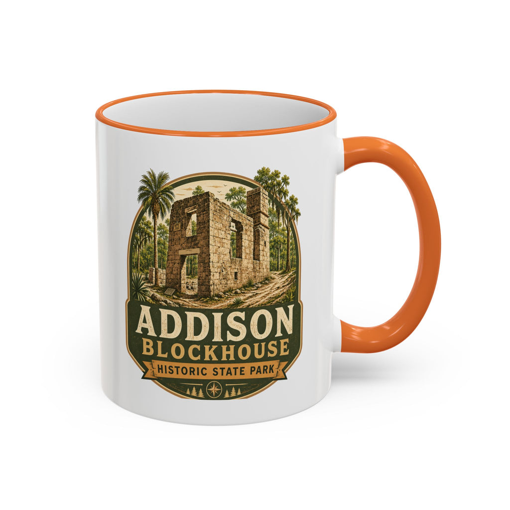 Addison Blockhouse Vintage Mug — Accent Rim & Handle 11oz/15oz